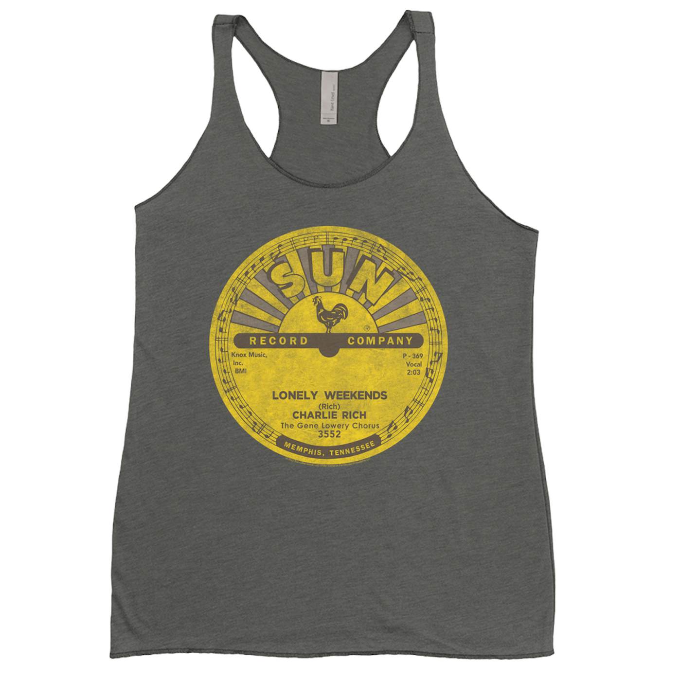 Charlie Rich Ladies' Tank Top | Lonely Weekends Record Label Distressed Charlie Rich Shirt