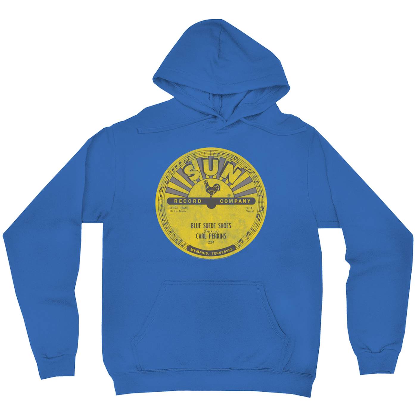 Carl Perkins Hoodie | Blue Suede Shoes Record Label Distressed Carl ...