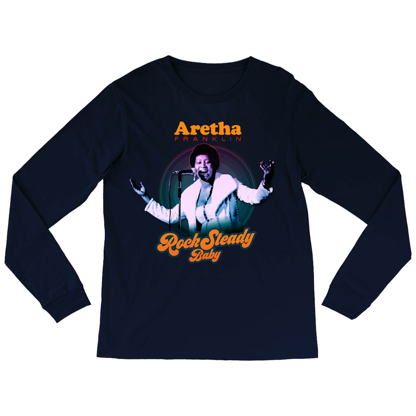 Aretha Franklin Long Sleeve Shirt | Rock Steady Baby Retro Aretha Franklin Shirt