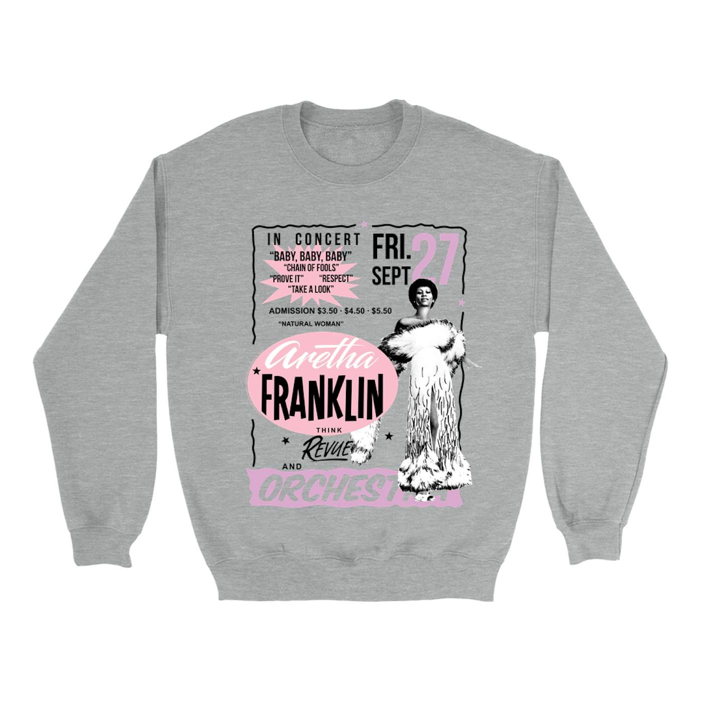 Aretha Franklin Sweatshirt | Revue And Orchestra In Concert Aretha Franklin Sweatshirt