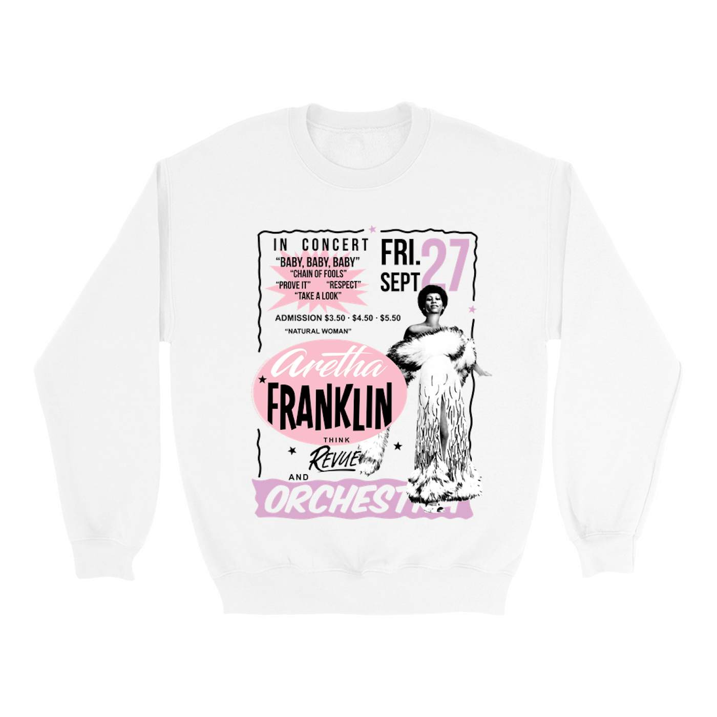 Aretha Franklin Sweatshirt | Revue And Orchestra In Concert Aretha Franklin Sweatshirt