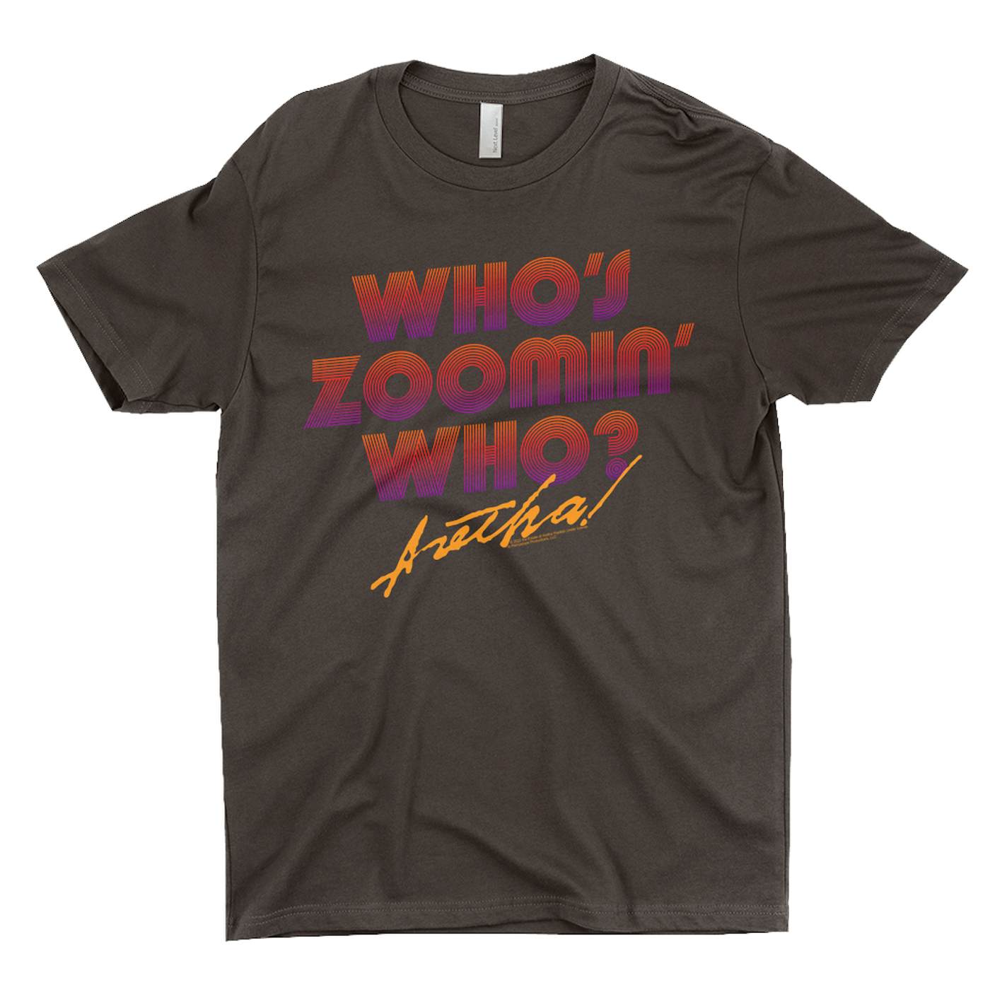Aretha Franklin T-Shirt | Whos Zoomin Who Retro Ombre Aretha Franklin Shirt