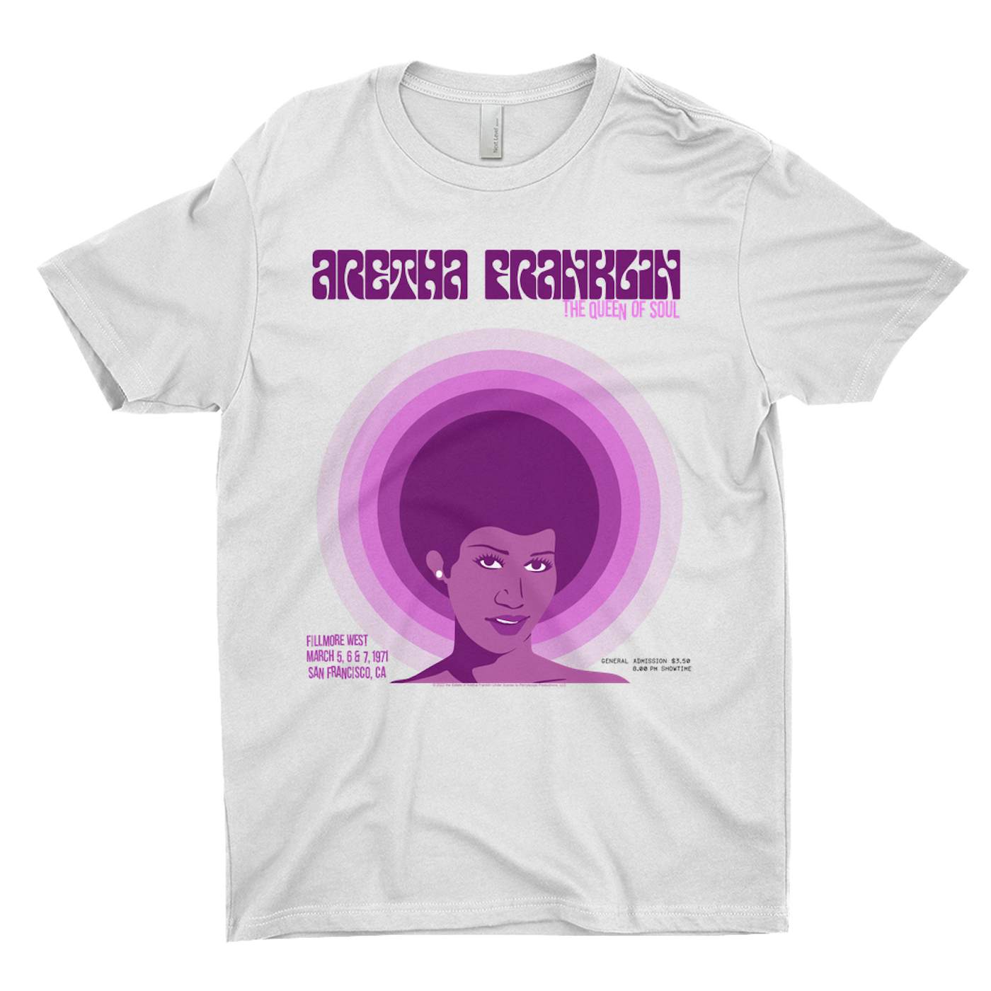 Aretha Franklin T-Shirt | The Queen Of Soul Filmore West Aretha Franklin Shirt