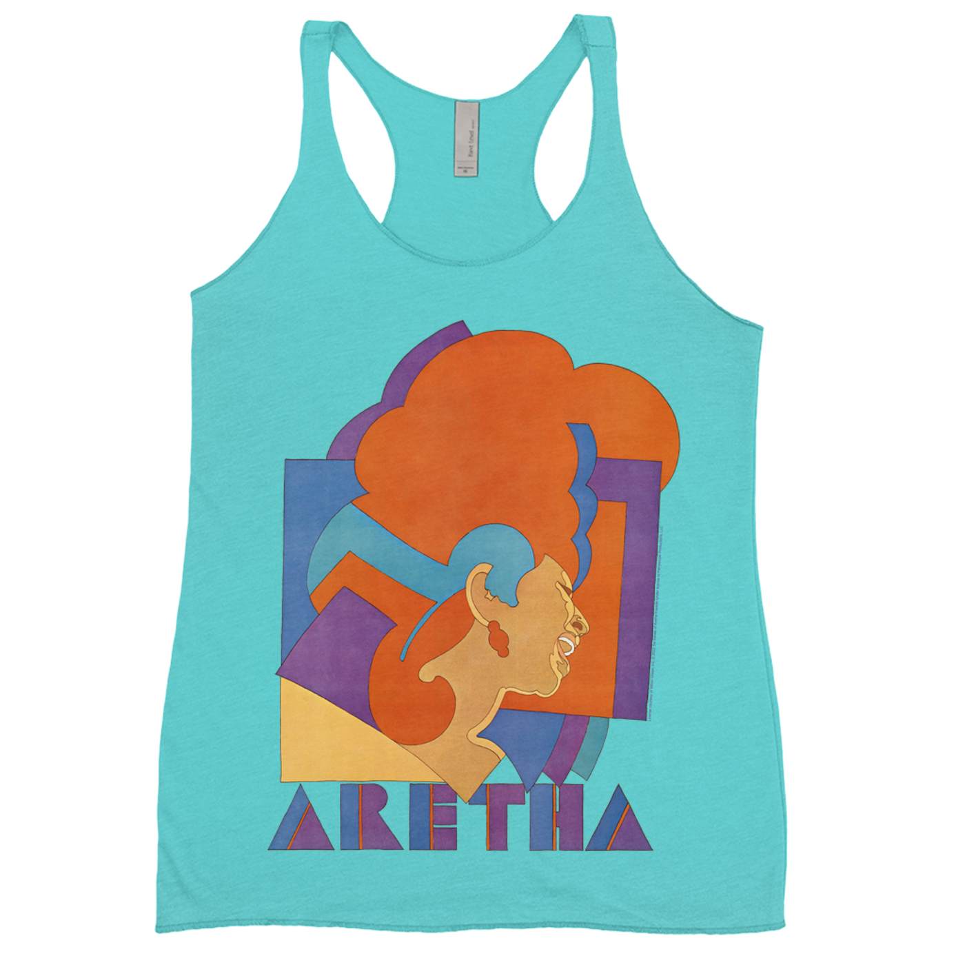 Aretha Franklin Ladies' Tank Top | Aretha Singing Artwork Aretha Franklin Shirt