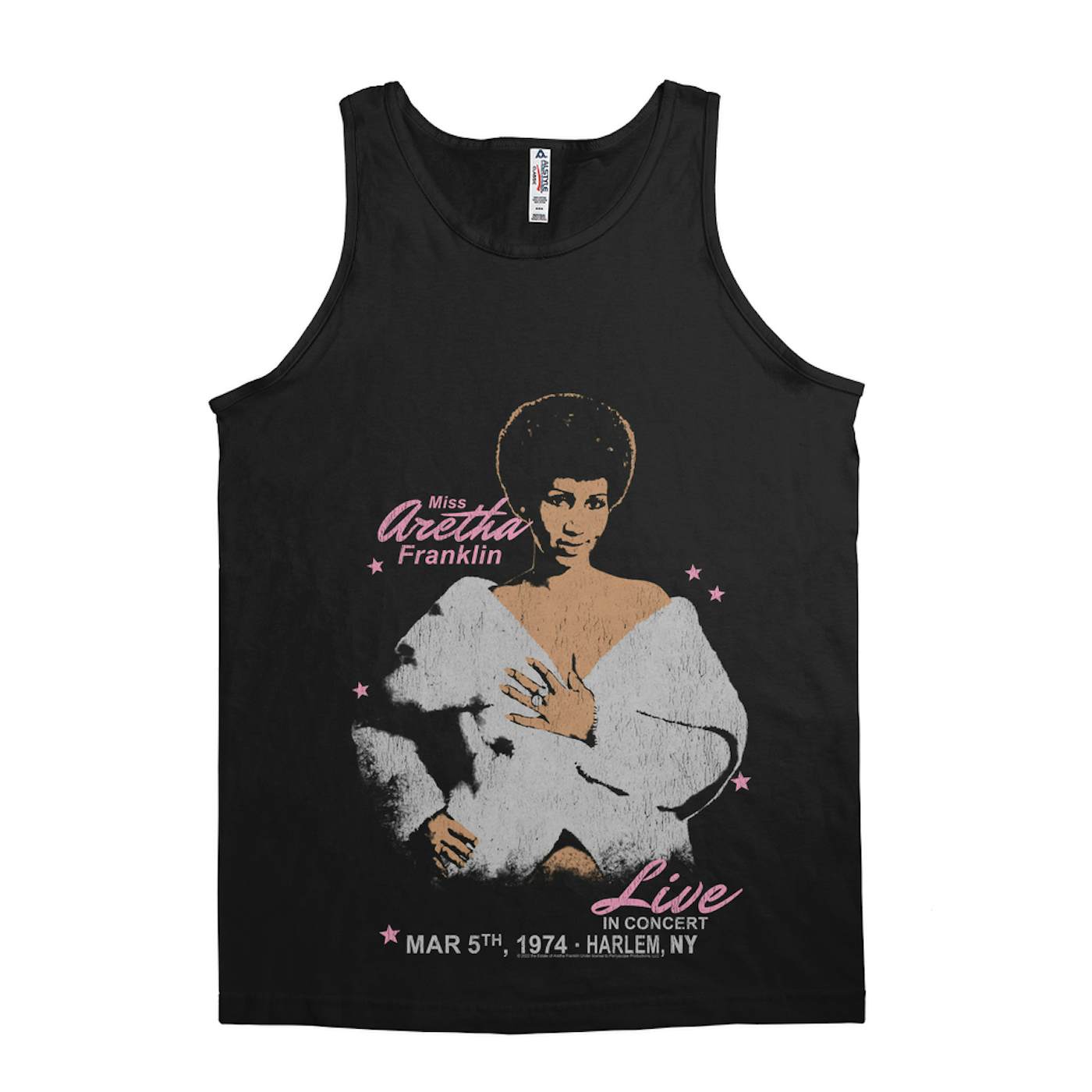 Aretha Franklin Unisex Tank Top | Harlem Live Concert 1974 Aretha Franklin Shirt