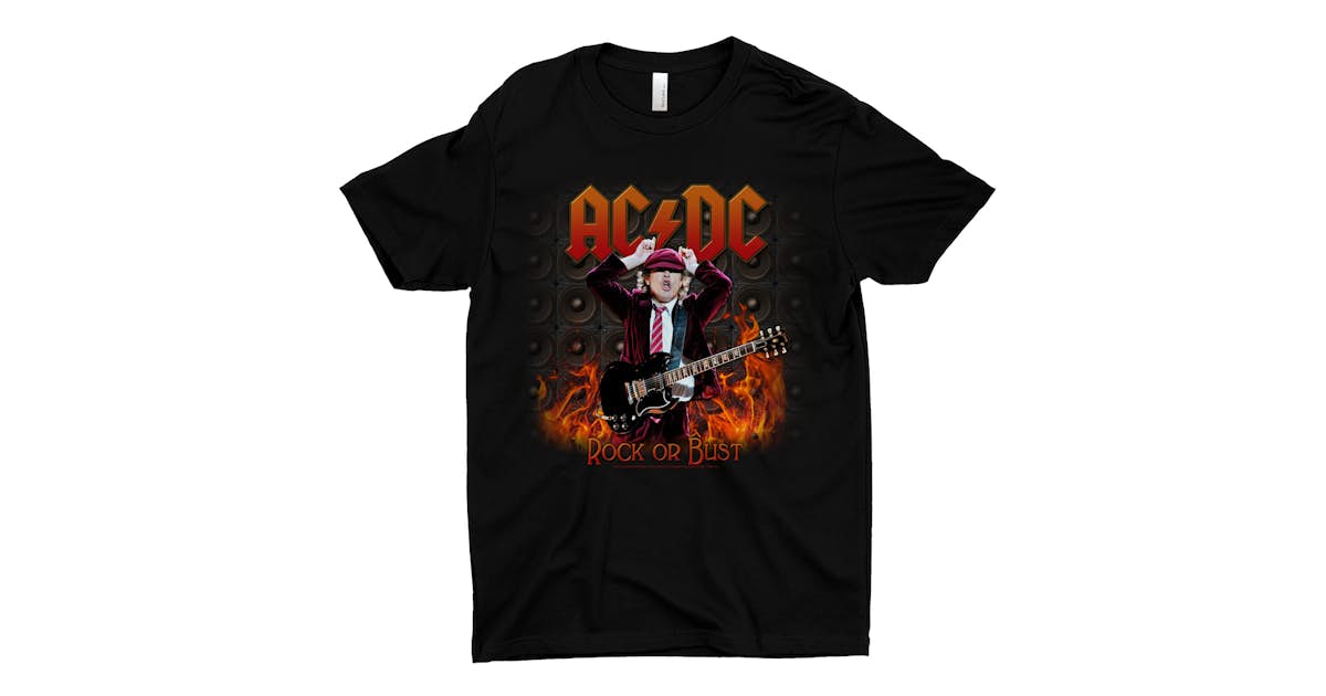 Bust Angus T-Shirt Rock Shirt Or AC/DC |