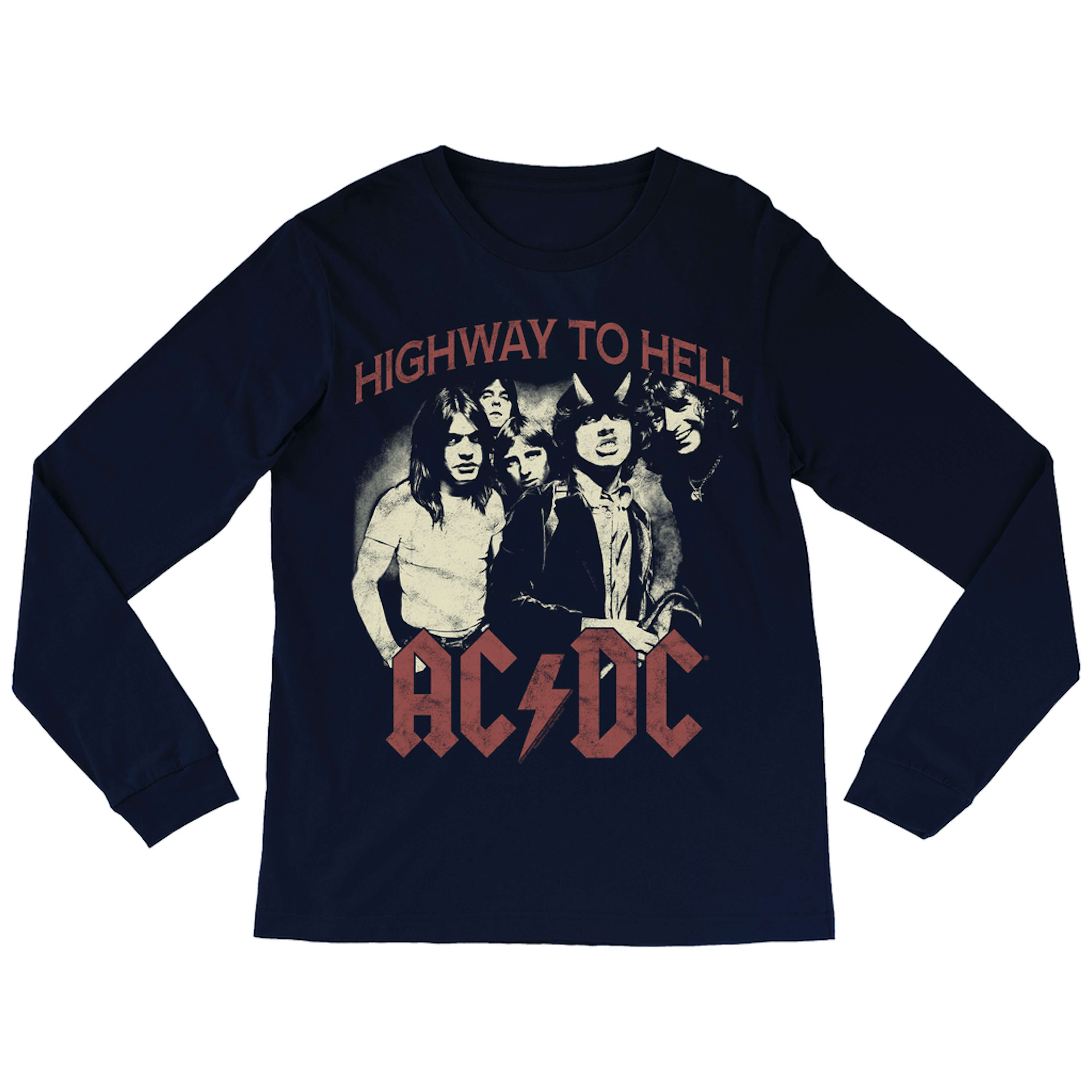 AC/DC Long Sleeve Shirt | Highway To Hell Retro Shirt