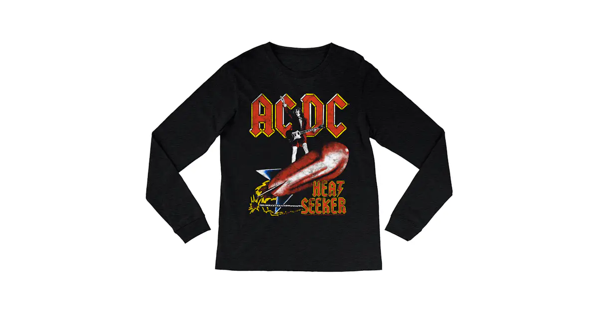 AC/DC Long Sleeve Shirt | Heat Seeker Album Design Shirt