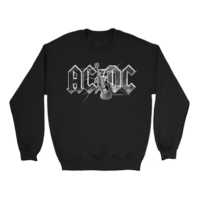 AC/DC Sweatshirt | Guitar Lightning Logo Sweatshirt