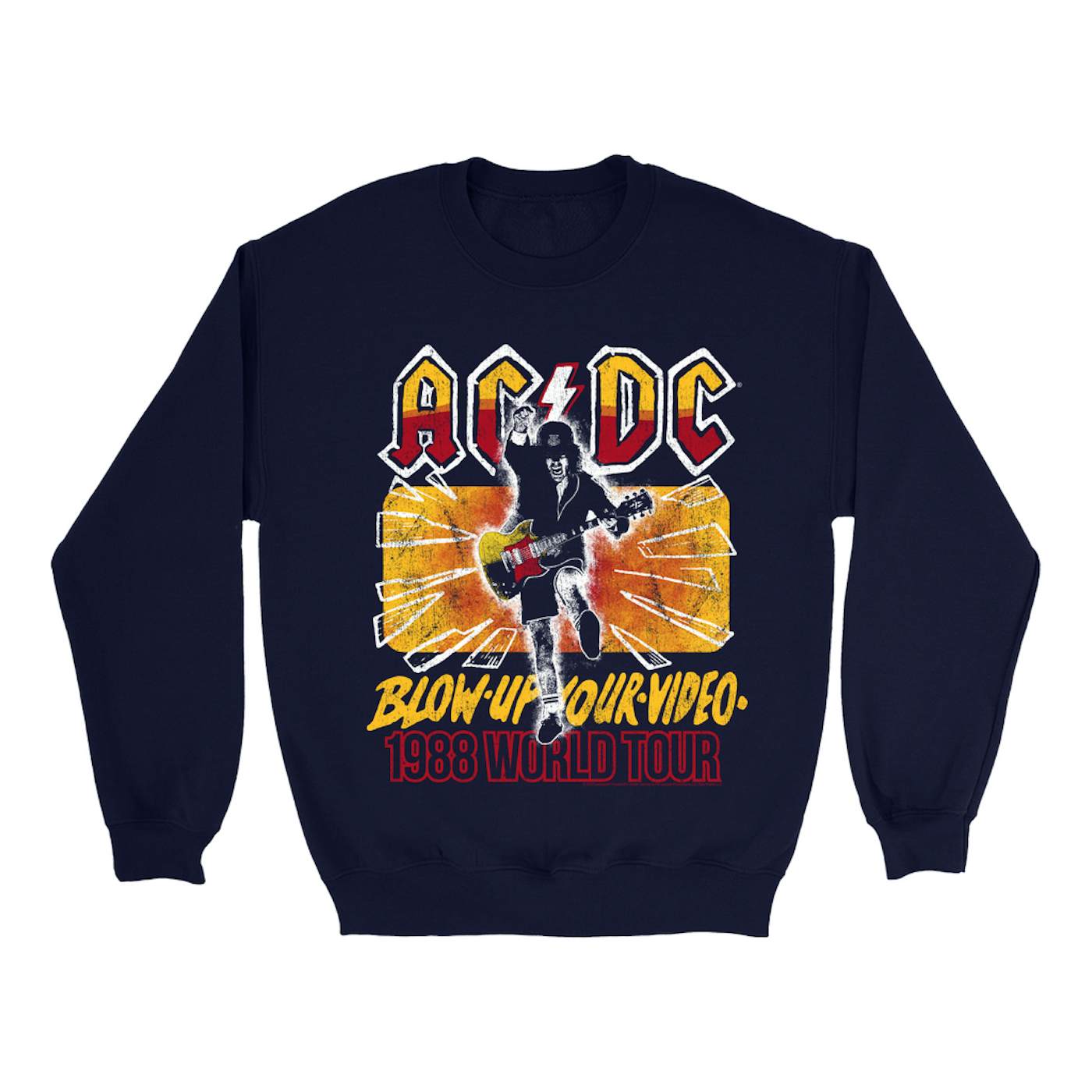 AC/DC Sweatshirt | Blow Up Your Video 1988 World Tour ACDC Sweatshirt