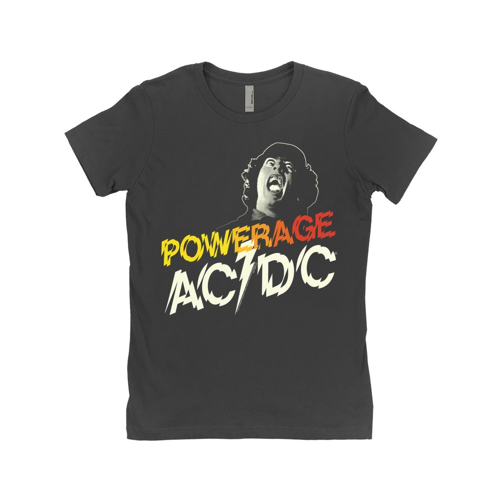 AC/DC Ladies' Boyfriend T-Shirt | Powerage Logo Shirt