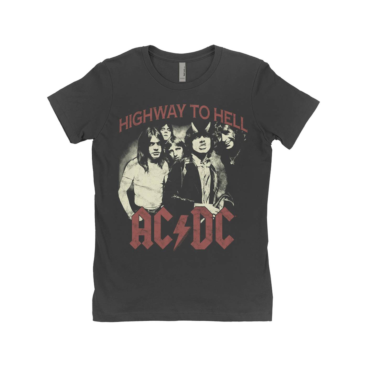 AC/DC Ladies' Boyfriend T-Shirt | Highway To Hell Retro Shirt