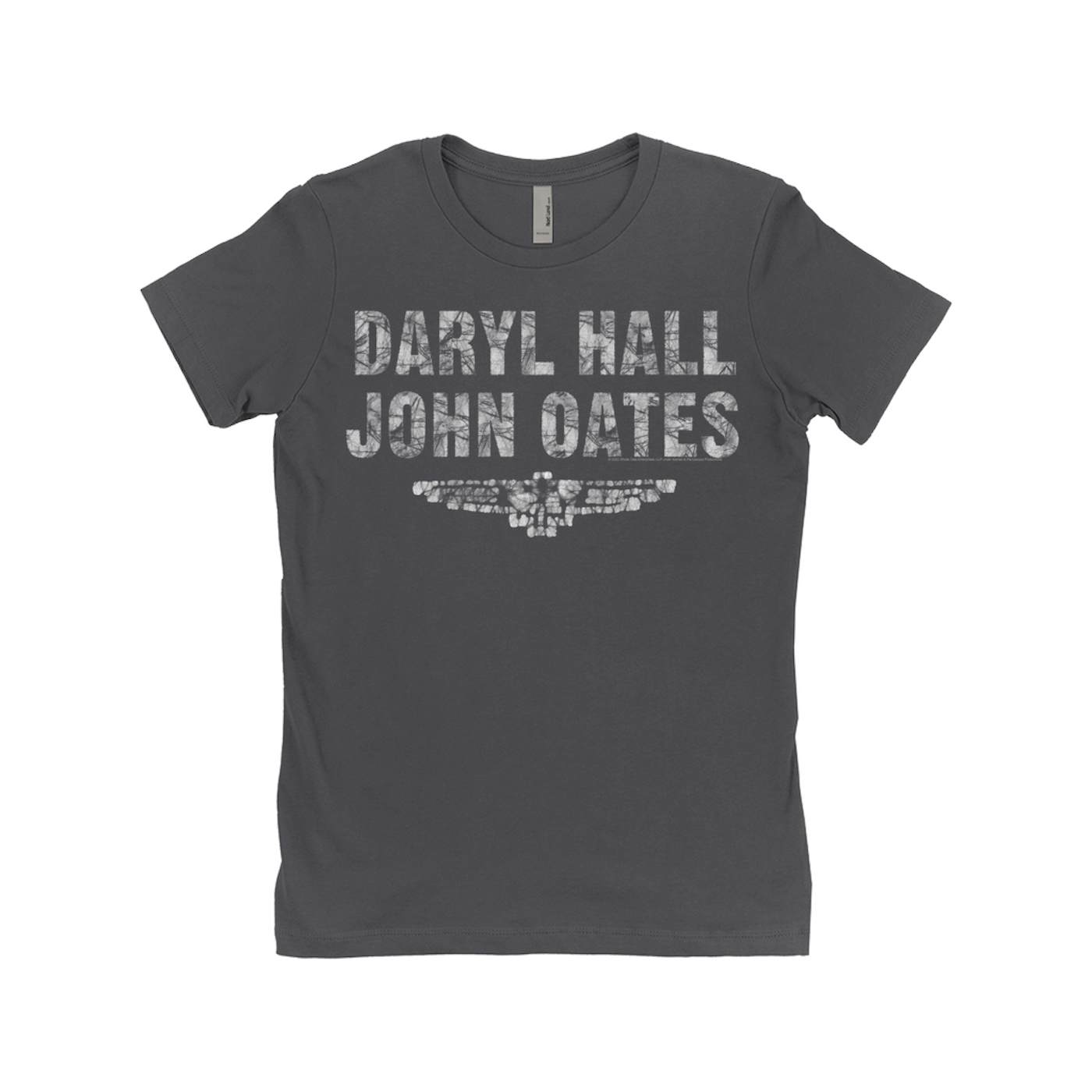 Daryl Hall & John Oates Ladies' Boyfriend T-Shirt | Batik Logo Hall & Oates Shirt
