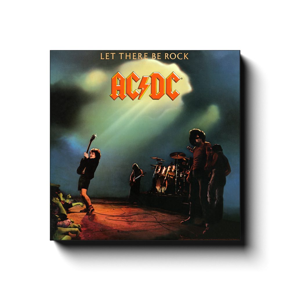 AC/DC Wall Art | Let There Be Rock Album Cover Canvas Wrap
