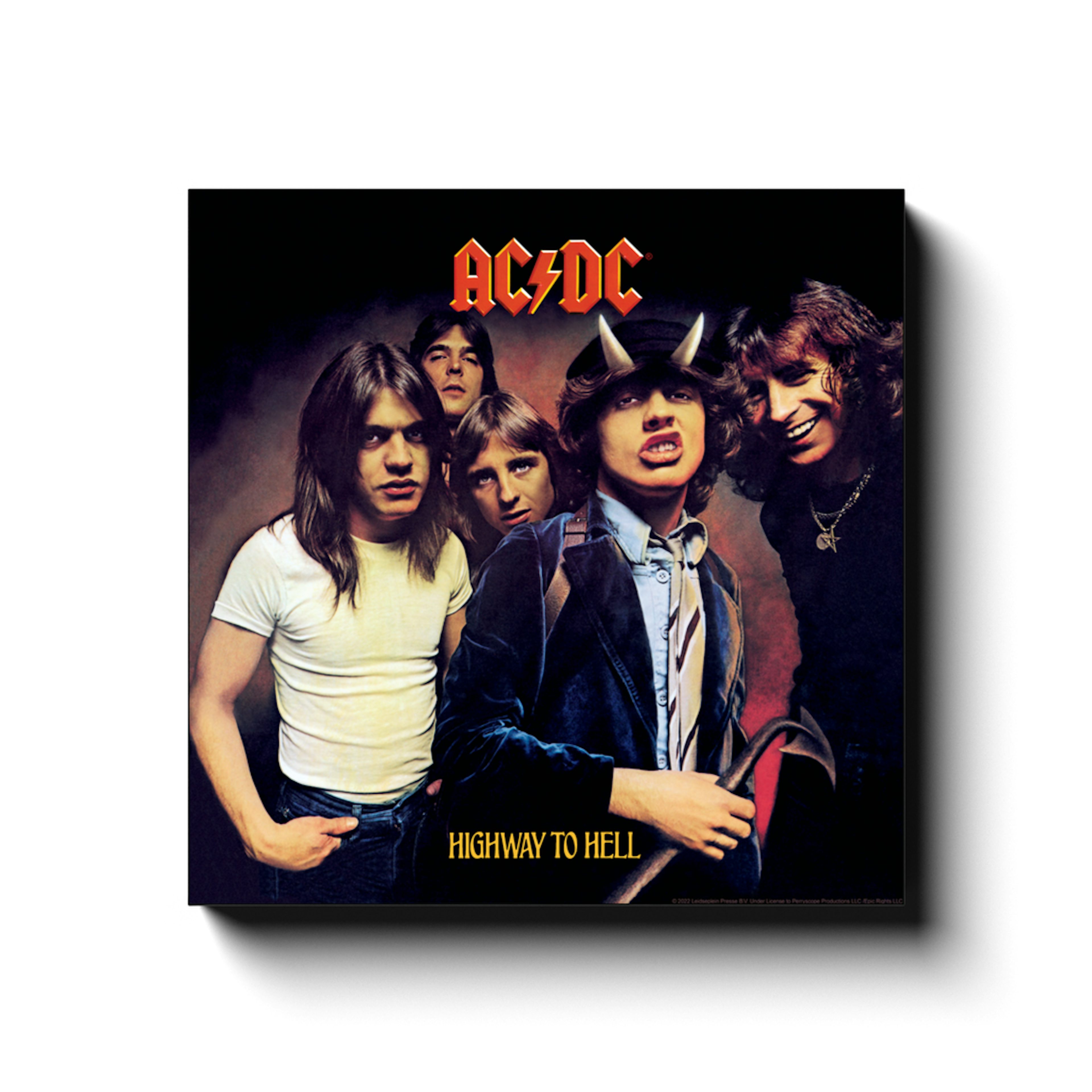 AC/DC Wall Art | Highway To Hell Album Cover Canvas Wrap