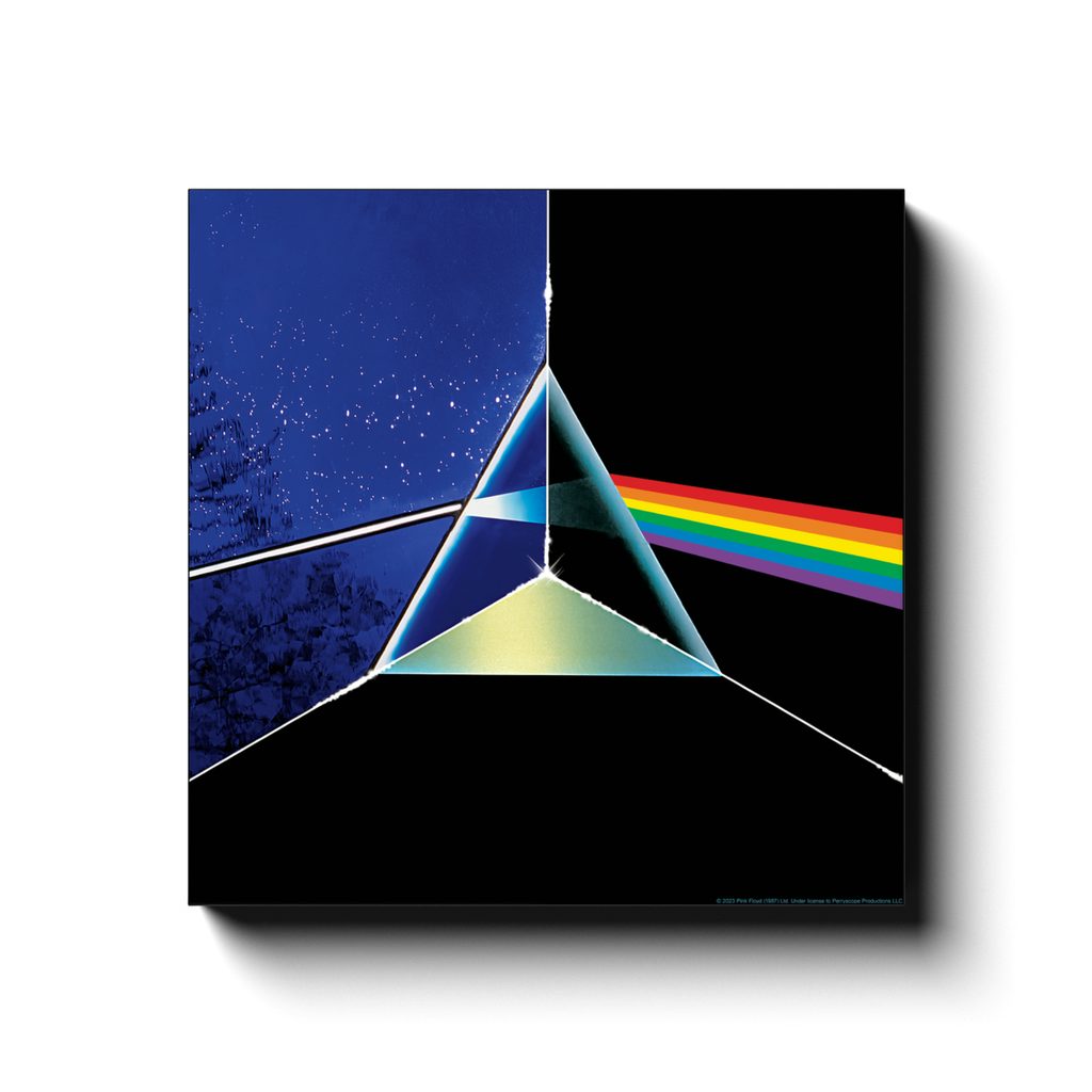 Pink Floyd Wall Art Triptych Prism Pink Floyd Canvas Wrap