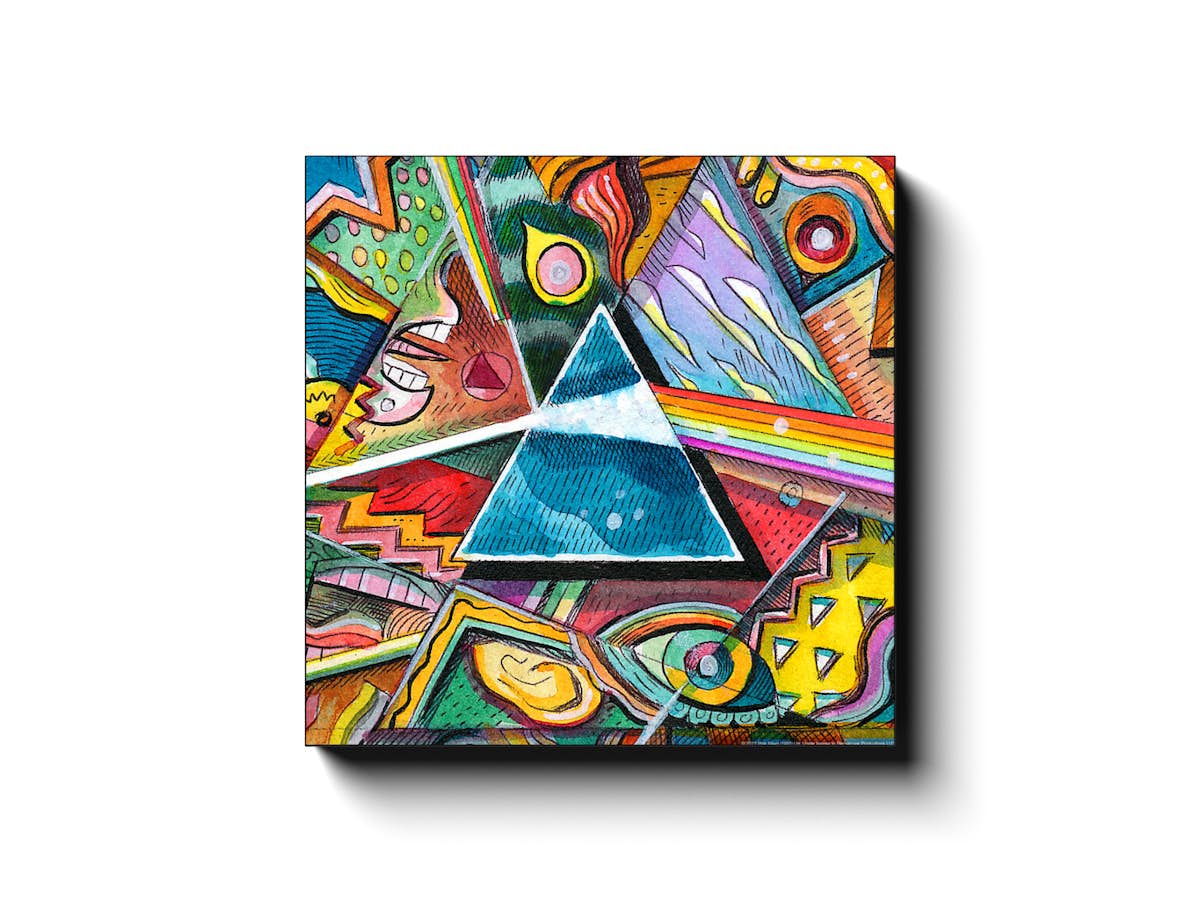 The dark side of the moon; Pink Floyd.  Vinyl record art ideas, Vinyl art  paint, Vinyl record art