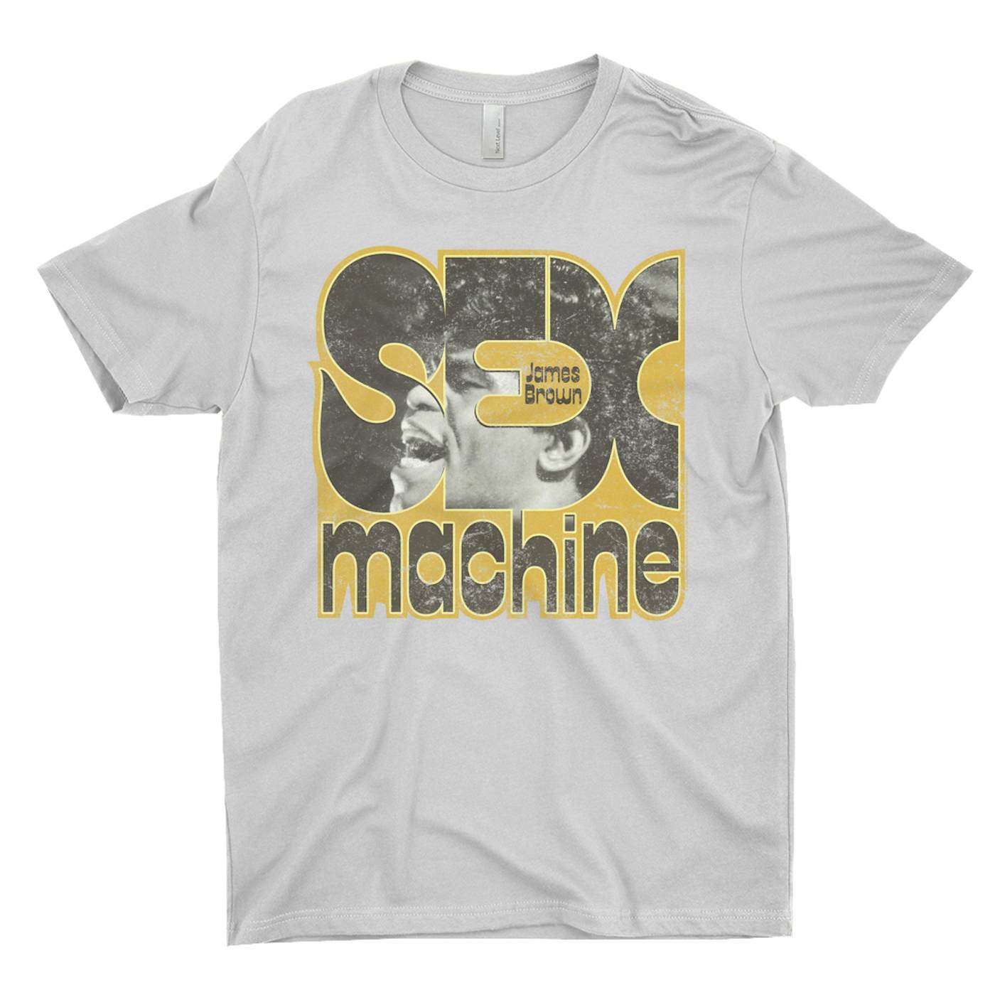 James Brown T-Shirt | Sex Machine In Yellow Design James Brown Shirt