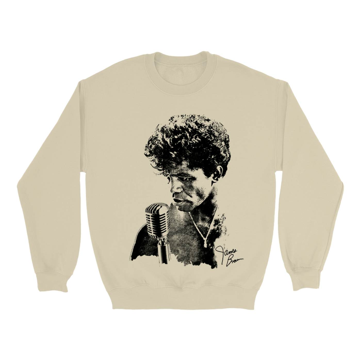 James Brown Sweatshirt | Grainy Black White Photo With Signature James Brown Sweatshirt