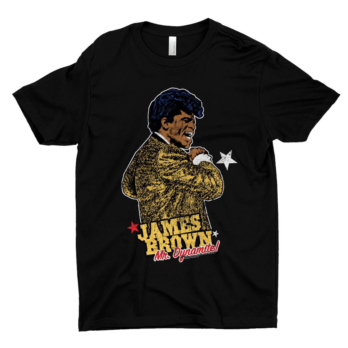 James Brown T-Shirt | Mr. Dynamite Chalk Effect Distressed James Brown Shirt