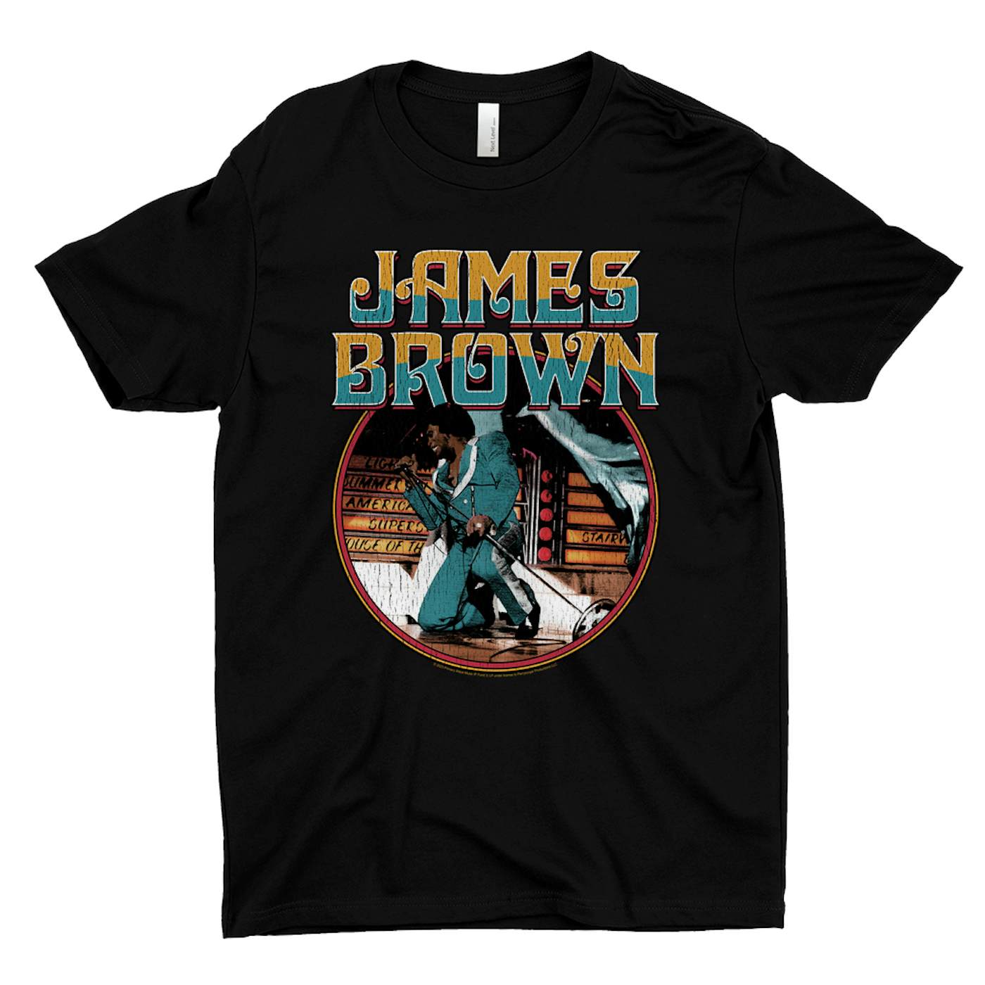 James Brown T-Shirt | On Stage Performing Distressed James Brown Shirt