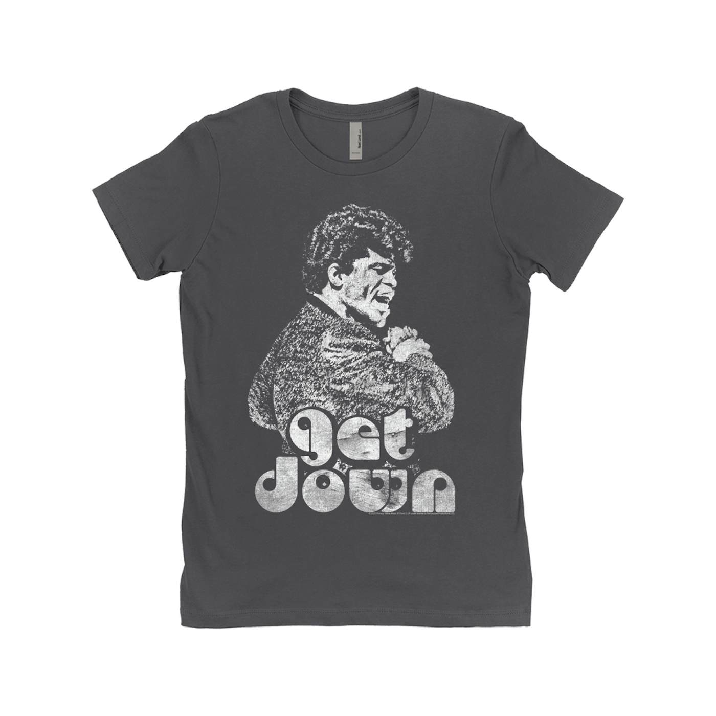 James Brown Ladies' Boyfriend T-Shirt | Get Down Sketch Design James Brown Shirt