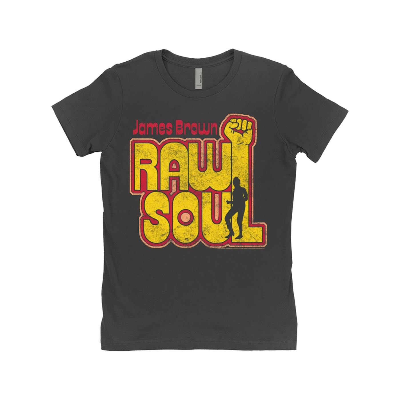 James Brown Ladies' Boyfriend T-Shirt | Raw Soul Distressed James Brown Shirt