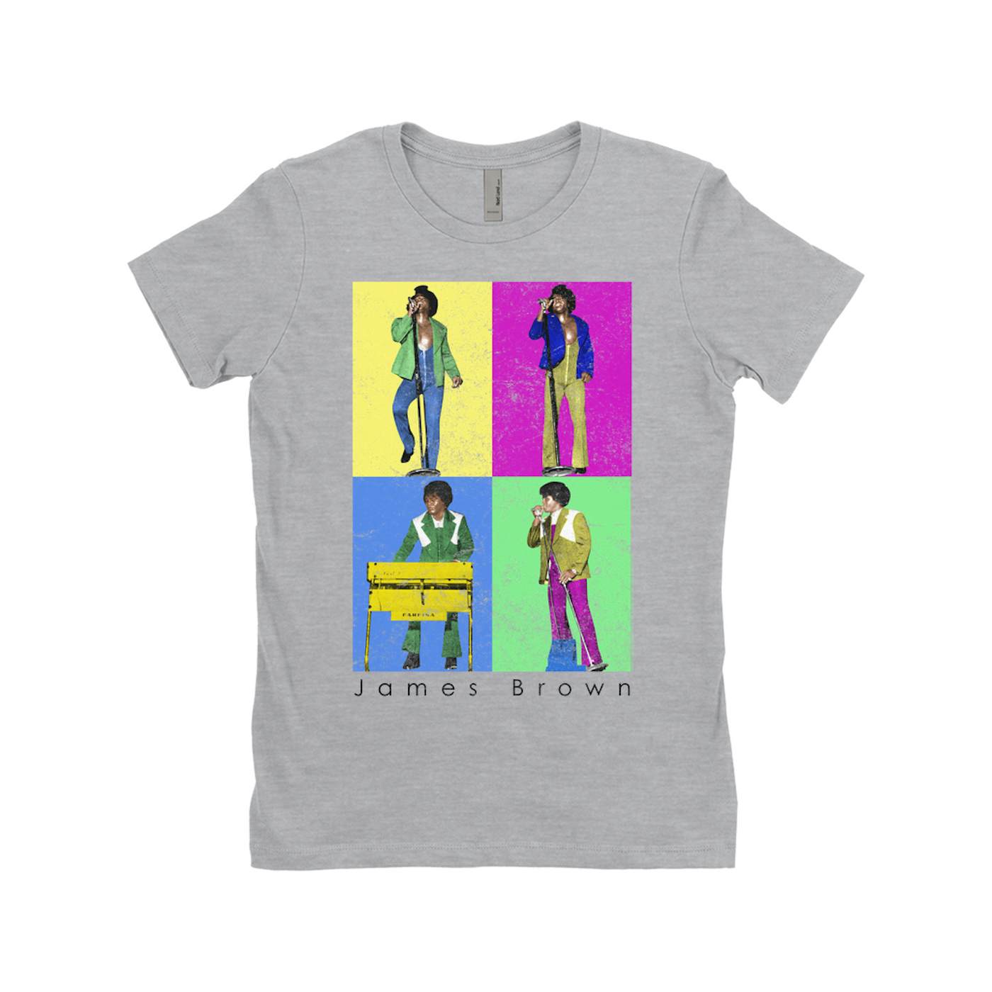 James Brown Ladies' Boyfriend T-Shirt | Pop Art Sex Machine Dance Moves James Brown Shirt