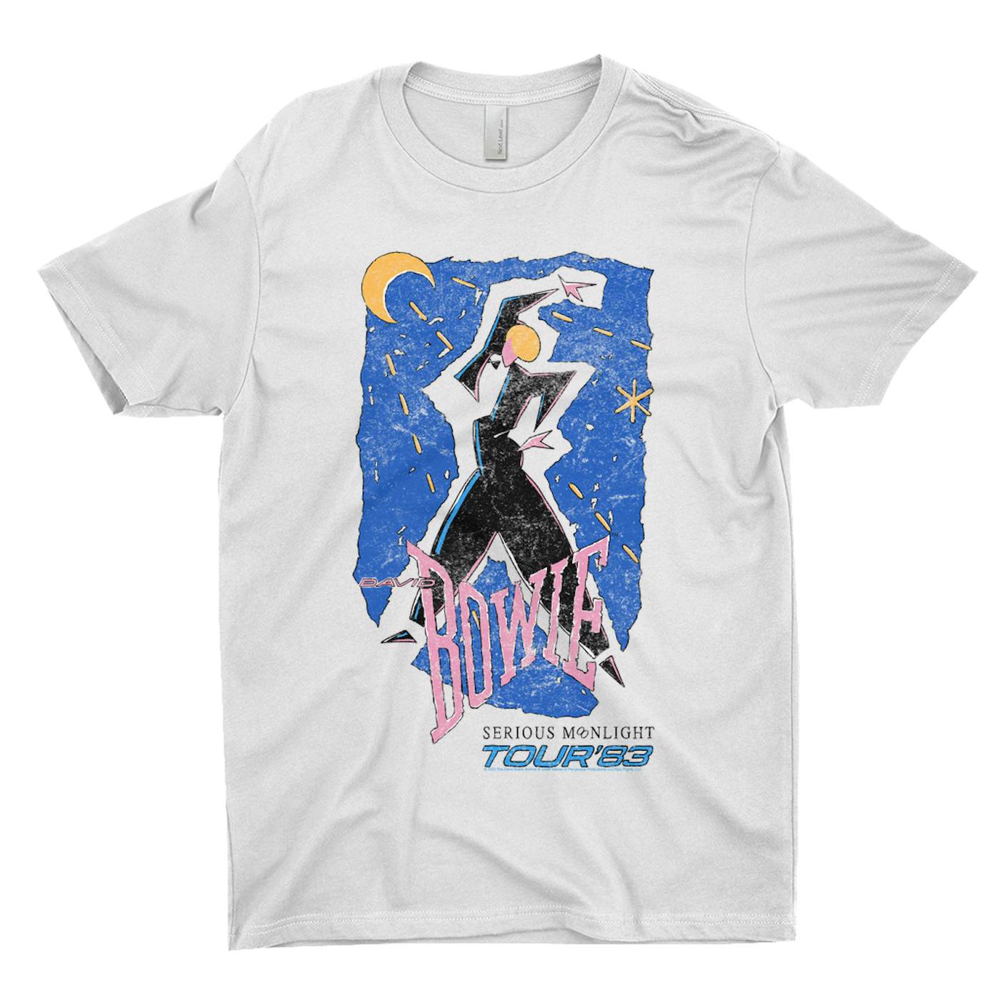 David Bowie T-Shirt | Serious Moonlight Tour 1984 Sketched (Merchbar Exclusive) David Bowie Shirt