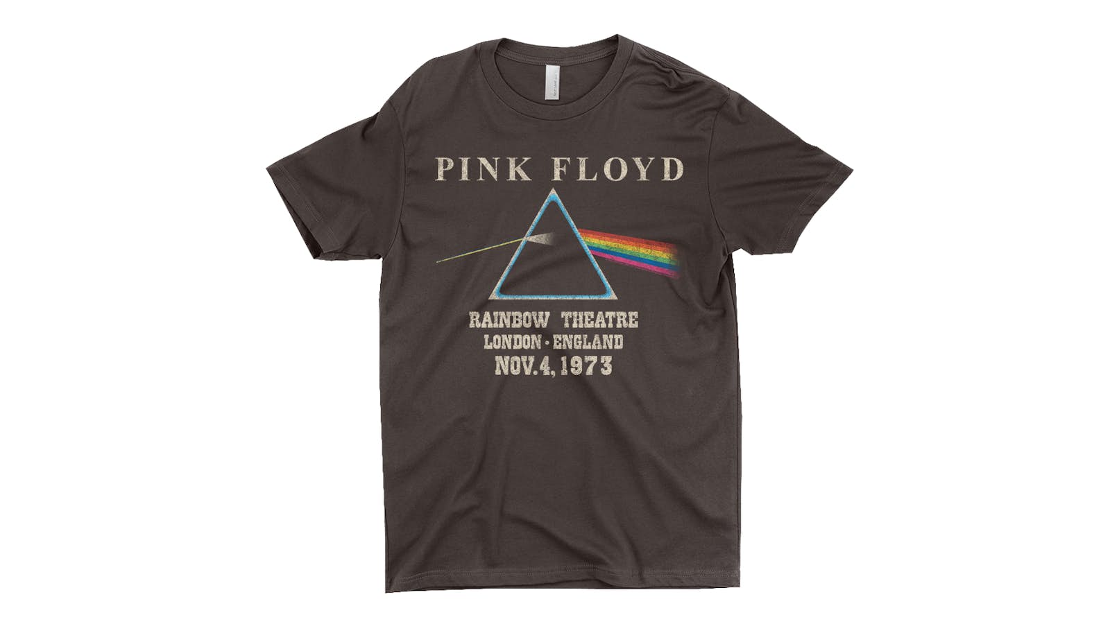Floyd Floyd Rainbow Theatre Distressed T-Shirt Pink | Pink Shirt 1973