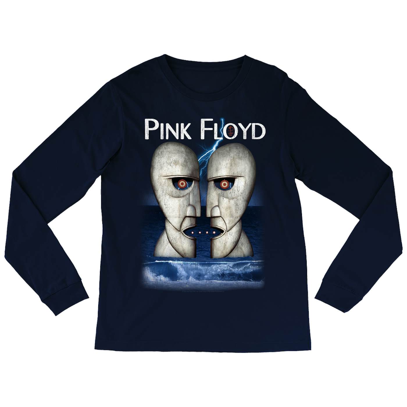 Pink Floyd Long Sleeve Shirt | Division Bell Lightning Storm Pink