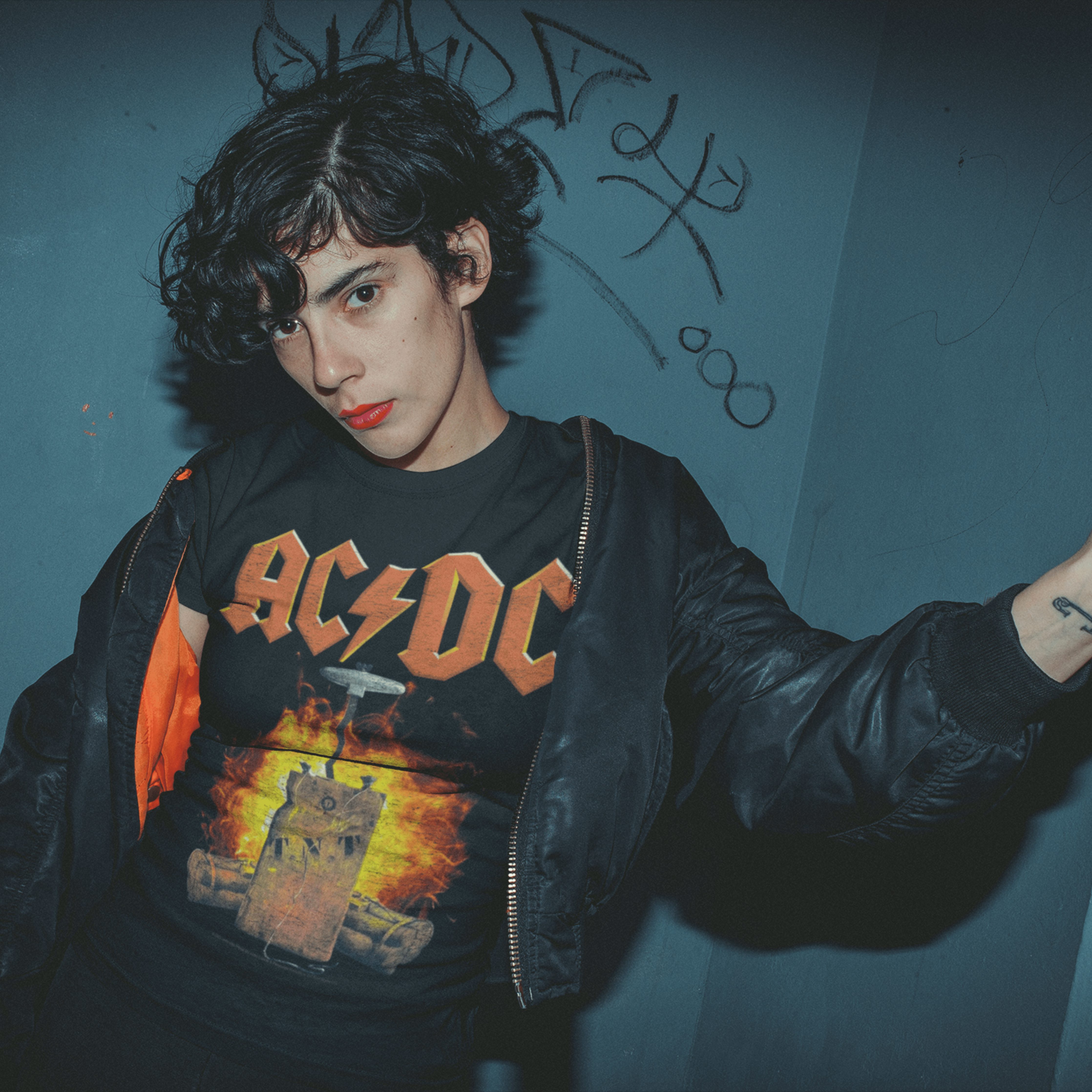 T-Shirt AC/DC Bambine - 100% Cotone | Back In Black Design - Foto 5