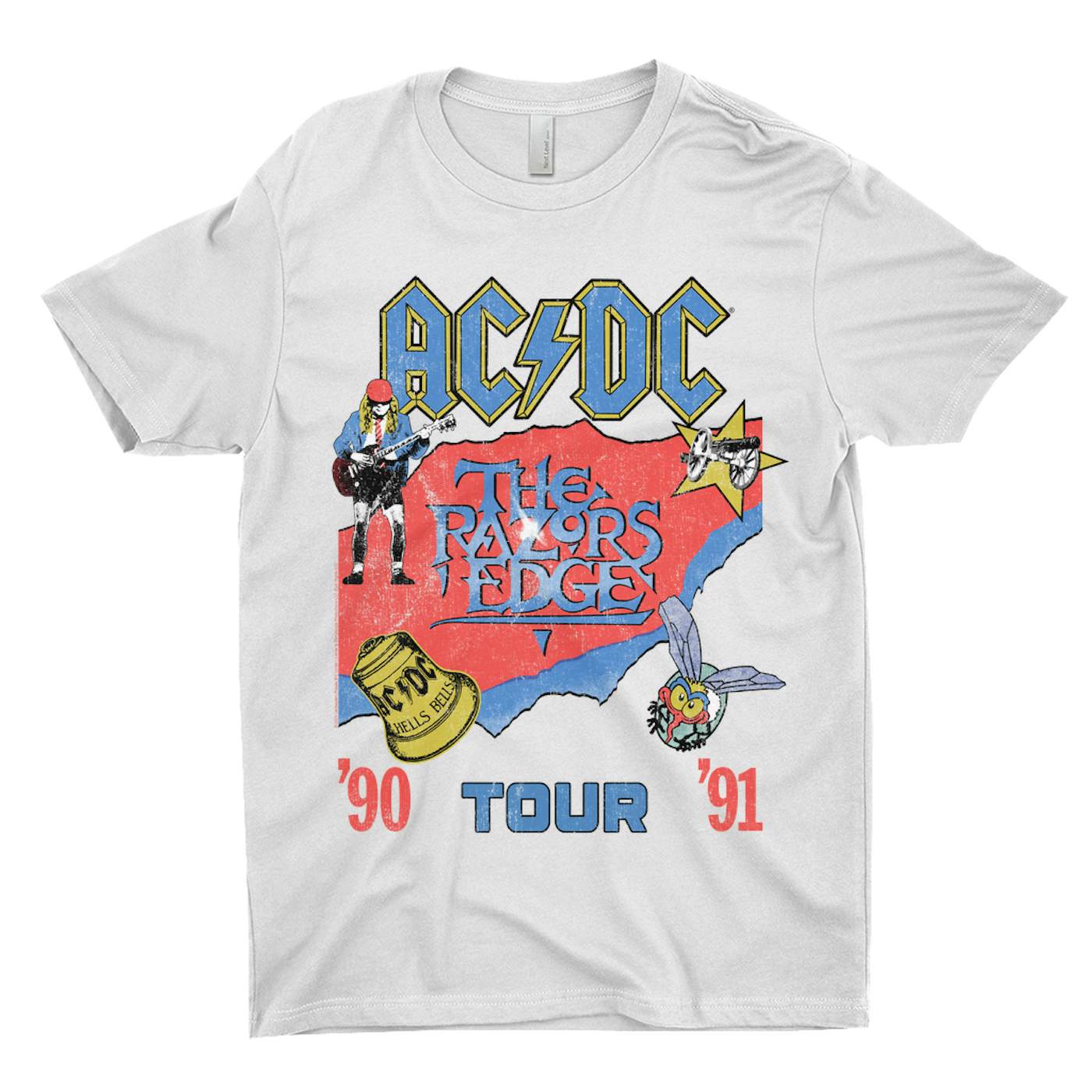 AC/DC T-Shirt | The Razors Edge Tour 90-91 Football Shirt