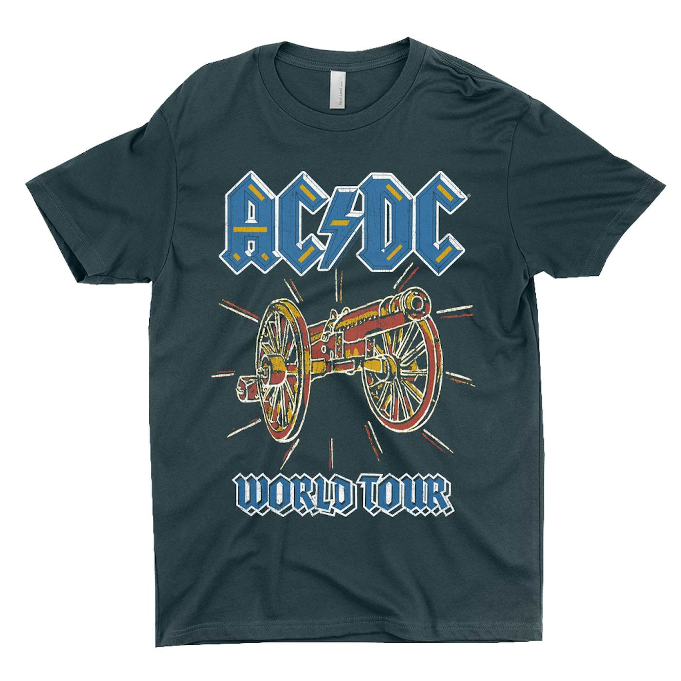 AC/DC T-Shirt | World Tour For Those About To Rock Cannon Image Shirt