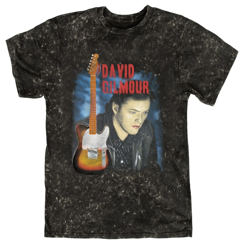 Official David Gilmour Halftone Face T-Shirt - Black Men's Rock Band Tee (Pink Floyd) - View #5