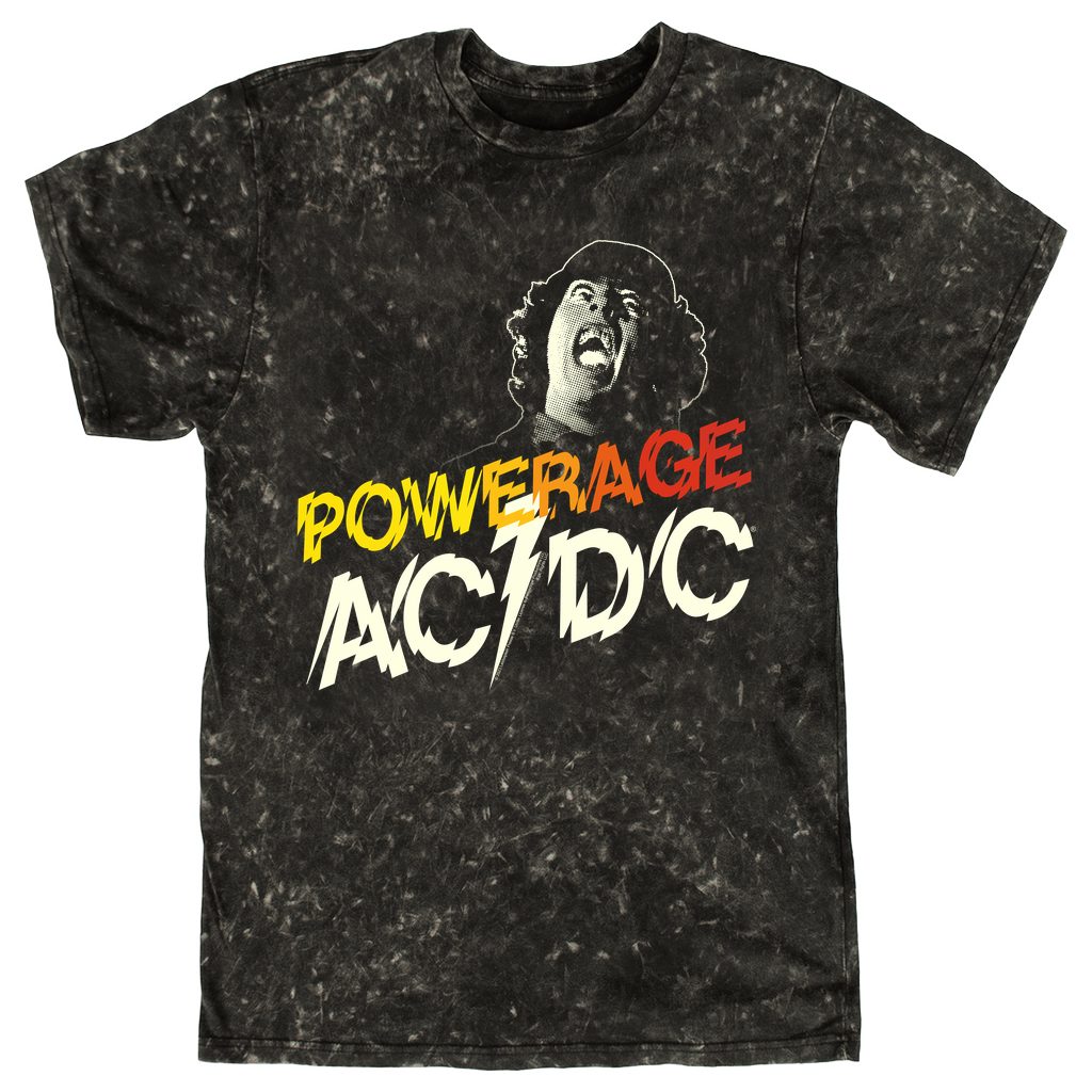 AC/DC T-shirt | Powerage Logo Mineral Wash Shirt