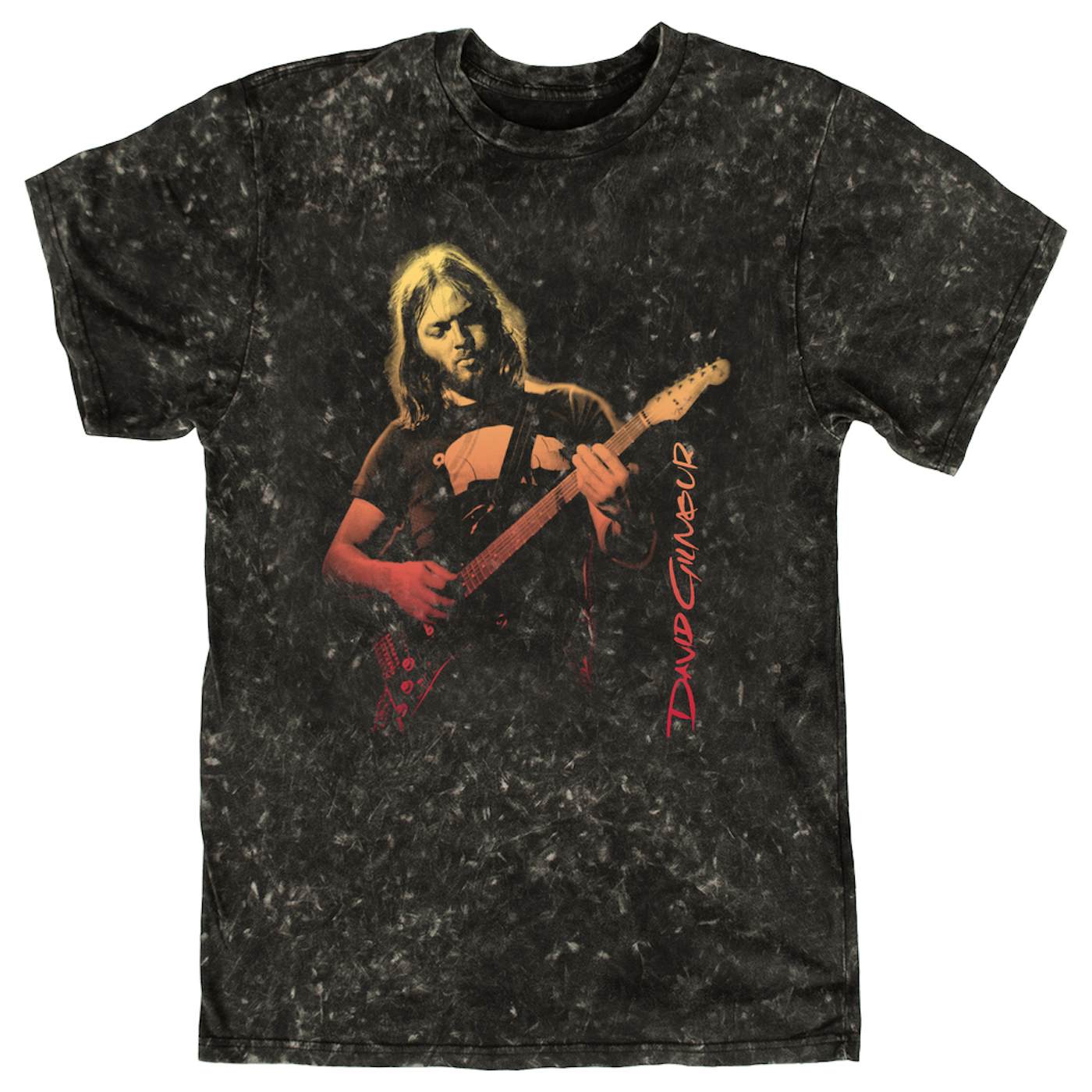 David Gilmour T-shirt | Colorful Young David Gilmour Ombre David Gilmour Mineral Wash Shirt