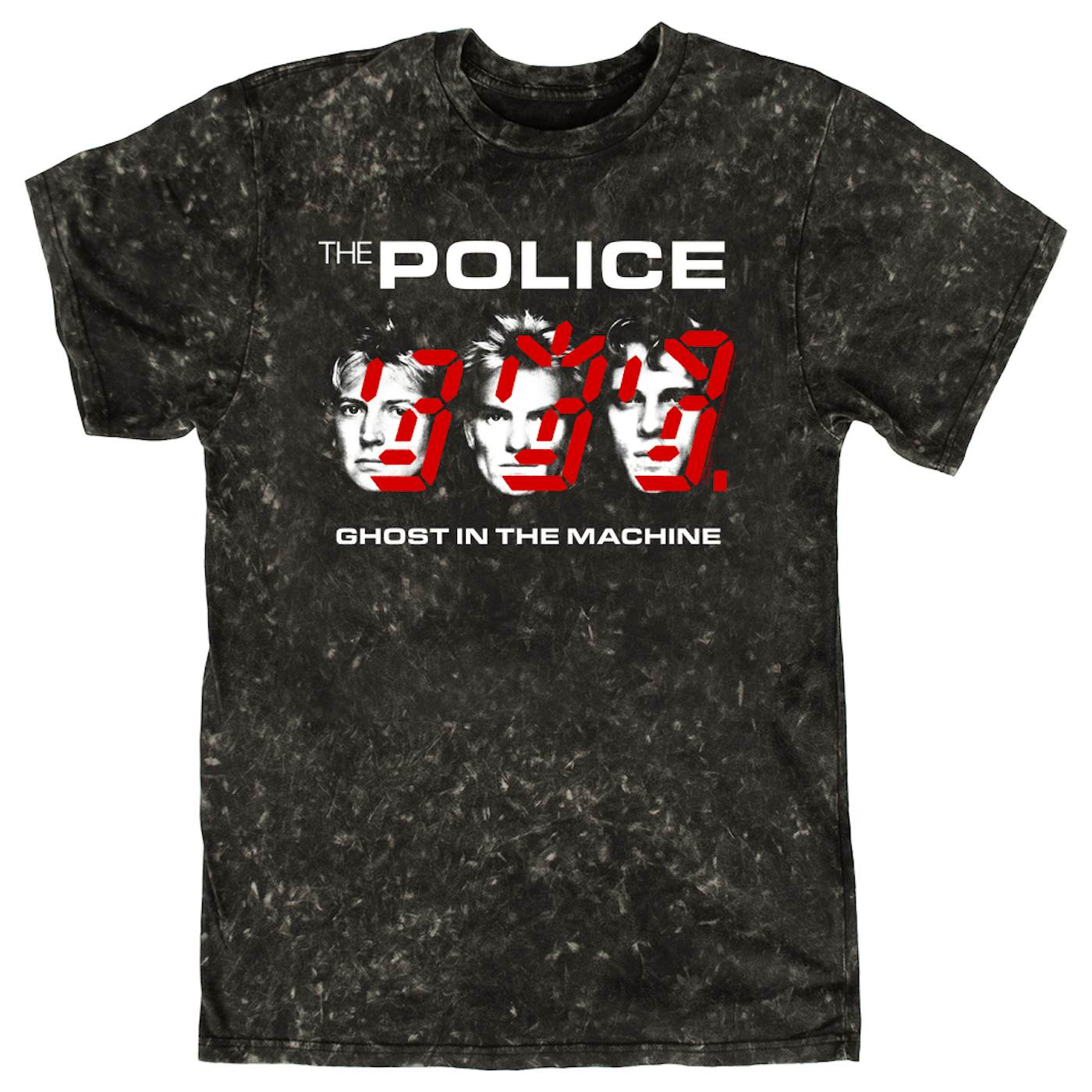 The Police T-shirt | Double Image Ghost In The Machine The Police Mineral Wash Shirt