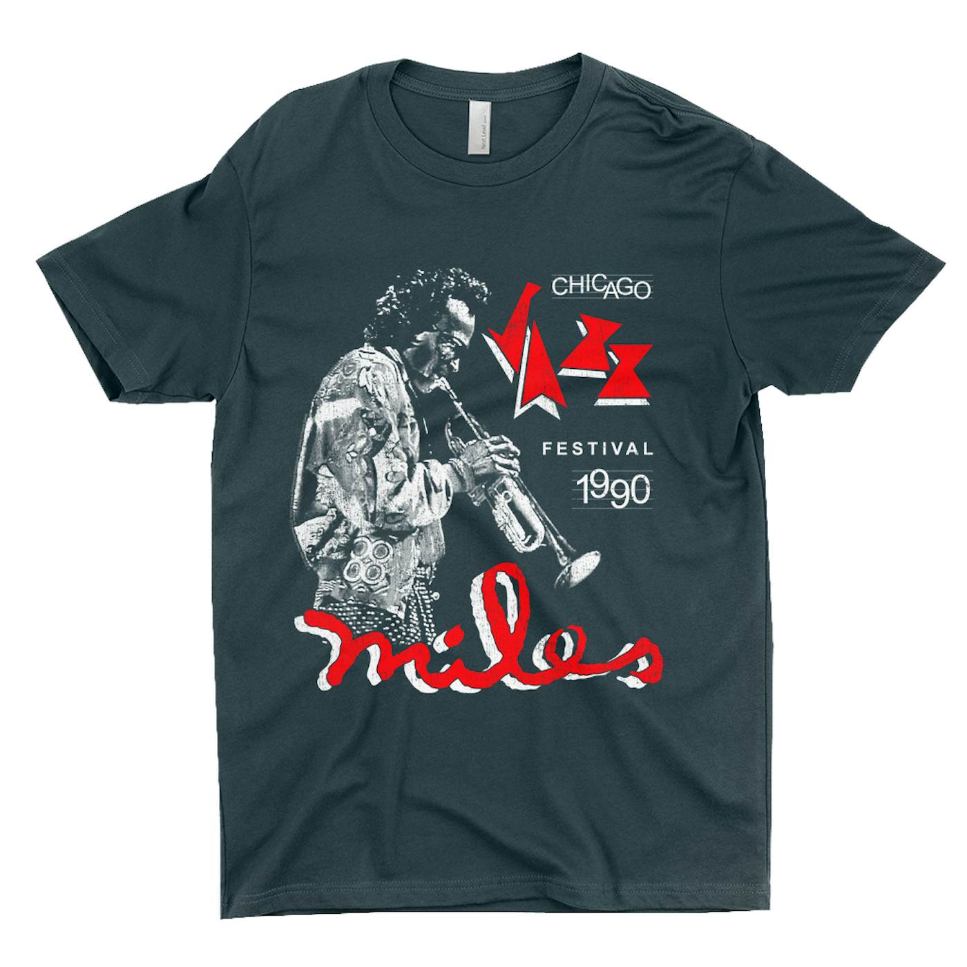 Miles Davis T-Shirt | Chicago Jazz Festival 1990 Distressed