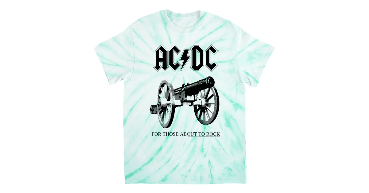 AC/DC T-Shirt | For Those About To Rock Cannon Black Image (Merchbar ...