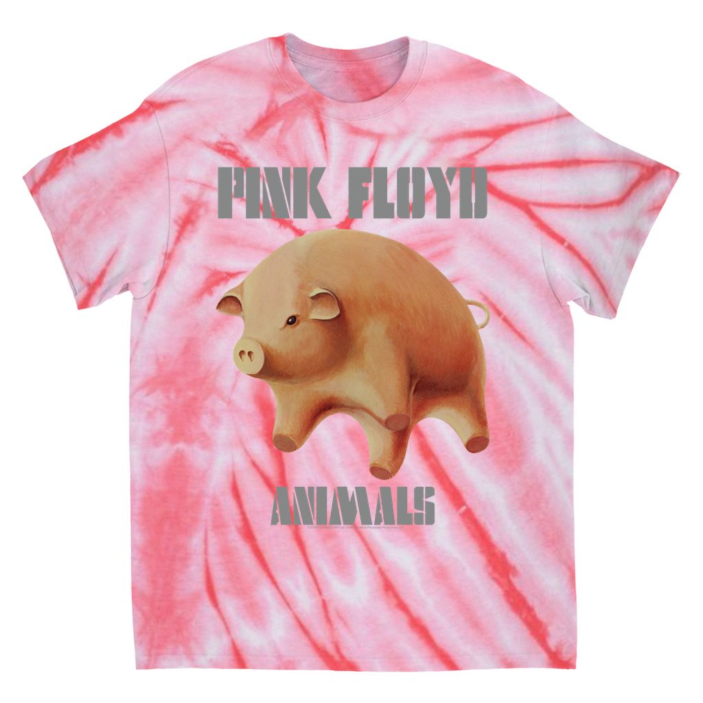 Pink Floyd T-Shirt Animals Album Pig Logo (Merchbar Exclusive) Pink Floyd Tie Dye Shirt
