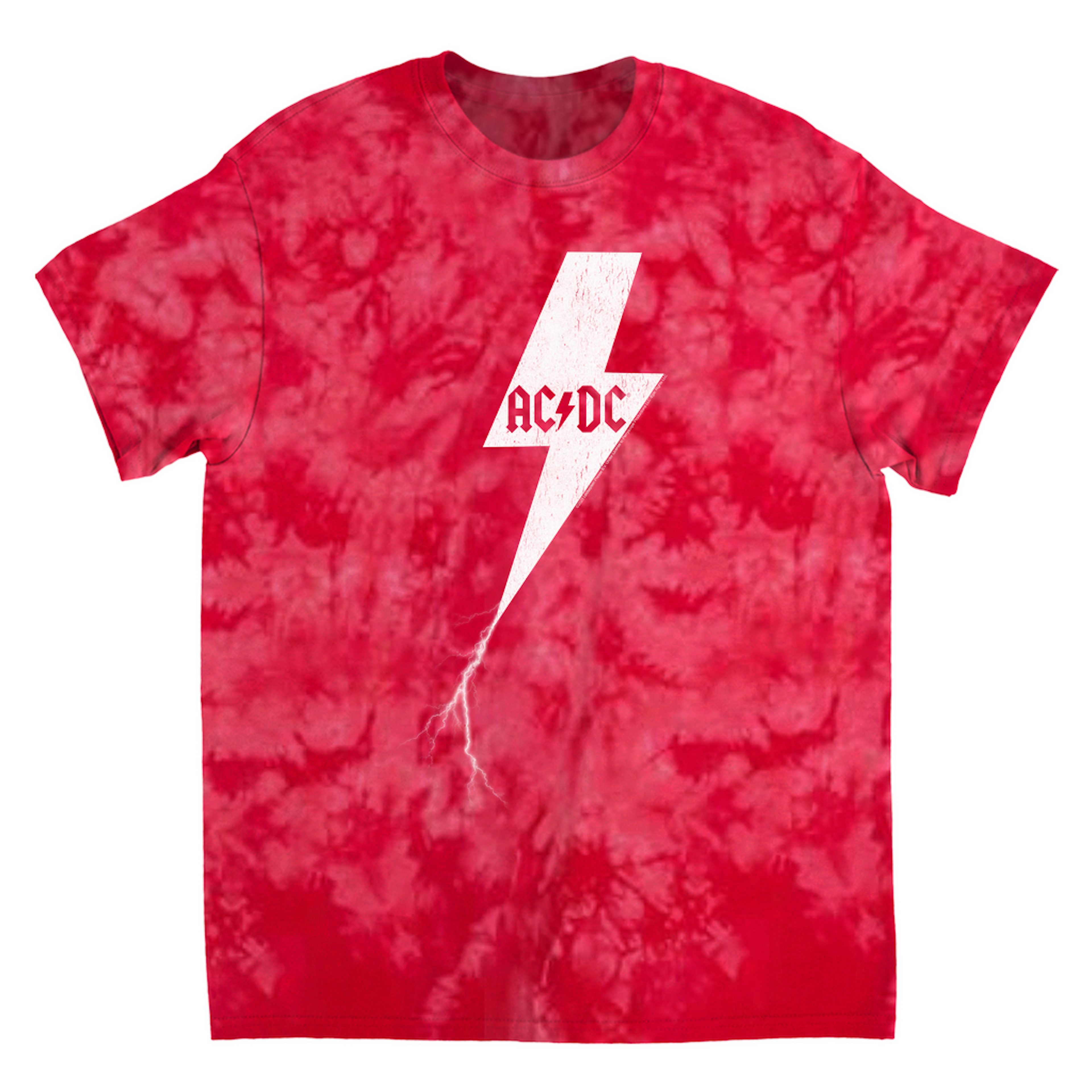 AC/DC T-Shirt | Lightning Bolt Strike Logo Distressed (Merchbar ...