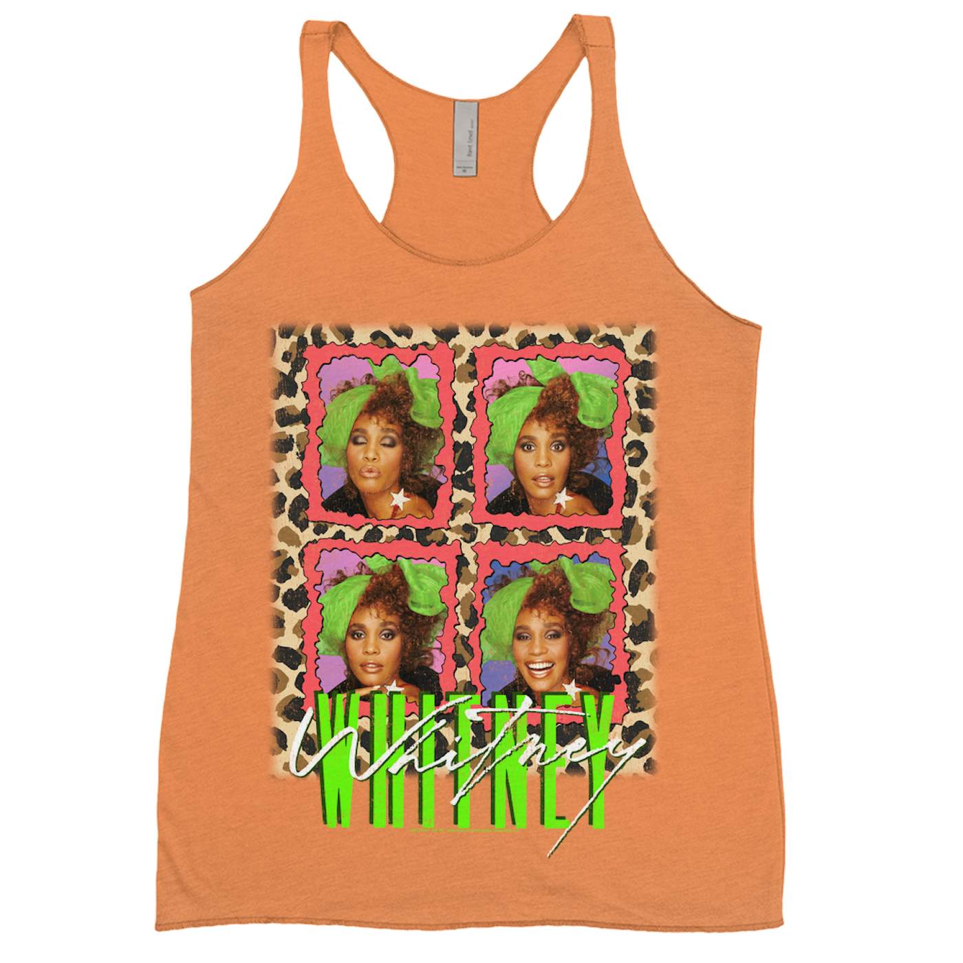 Whitney Houston Ladies' Tank Top | Leopard Pop Art (Merchbar Exclusive) Whitney Houston Shirt