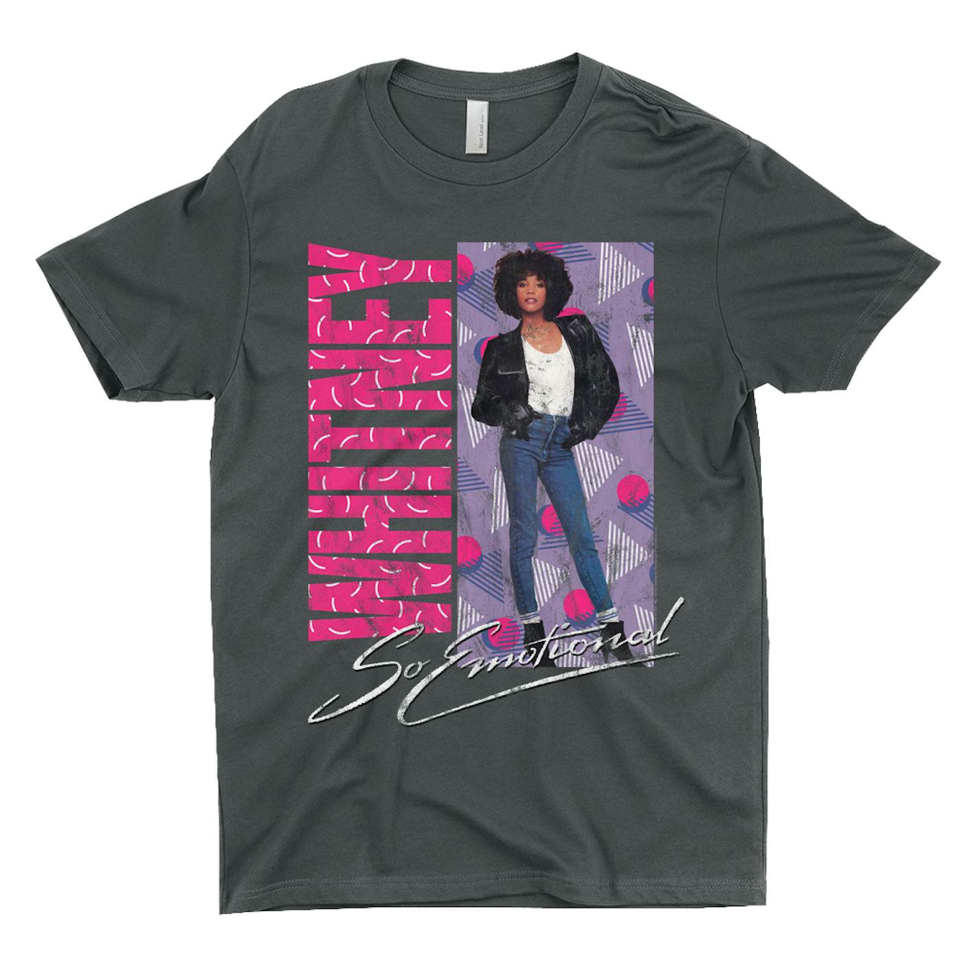 Whitney Houston T-Shirt | So Emotional Pattern Design (Merchbar Exclusive) Whitney Houston Shirt