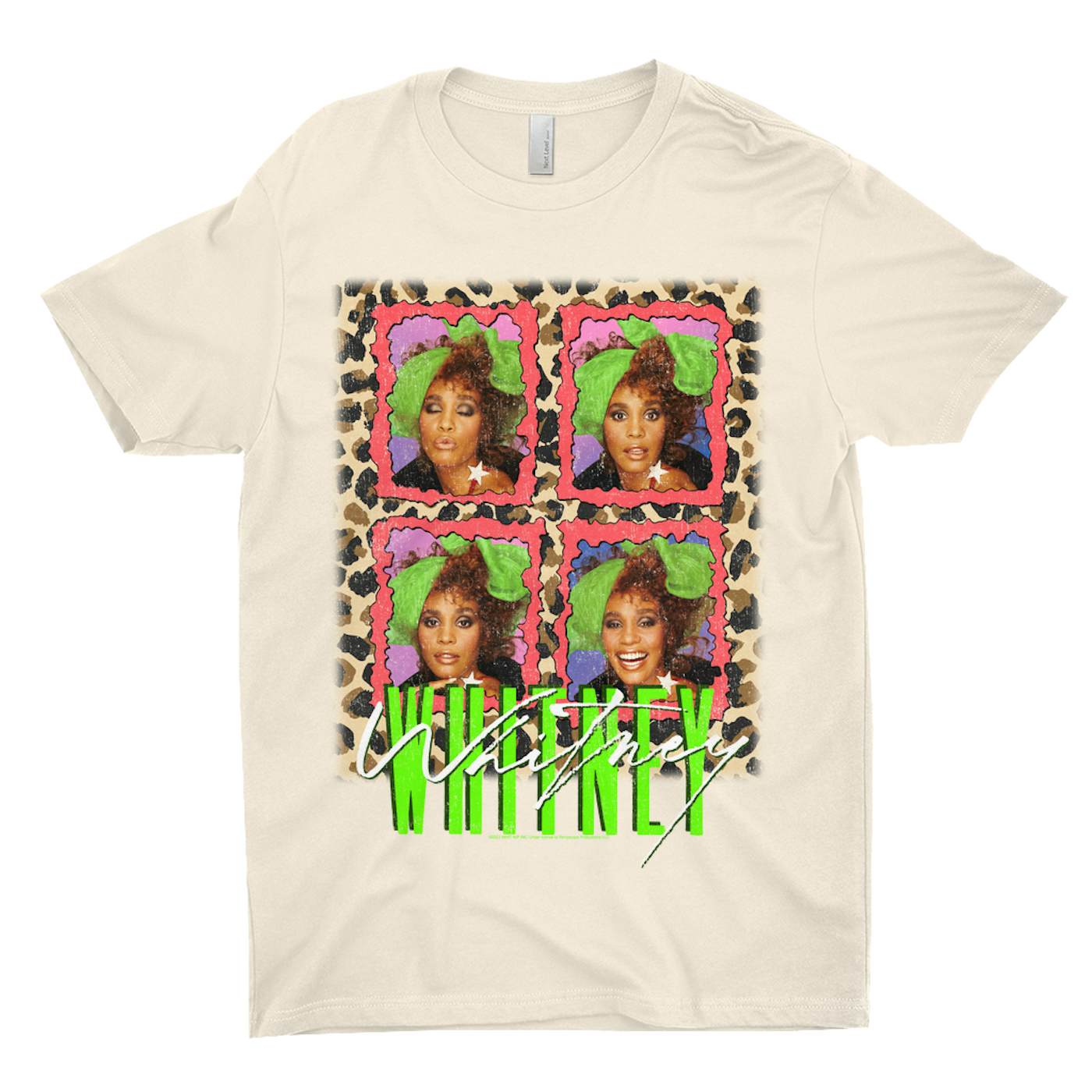 Whitney Houston T-Shirt | Leopard Pop Art (Merchbar Exclusive) Whitney Houston Shirt