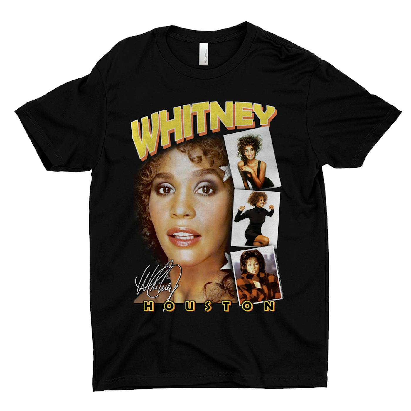 Whitney Houston T-Shirt | Film Strip Collage Design Whitney Houston Shirt