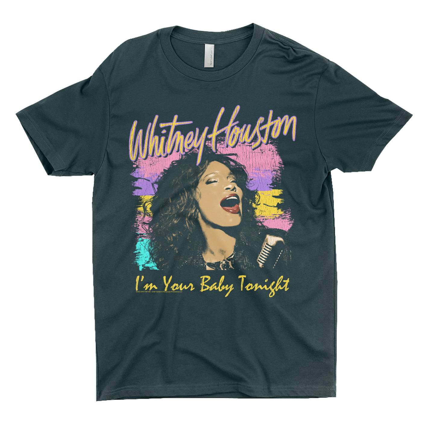Whitney Houston T-Shirt | I'm Your Baby Tonight Colorful Illustration Whitney Houston Shirt