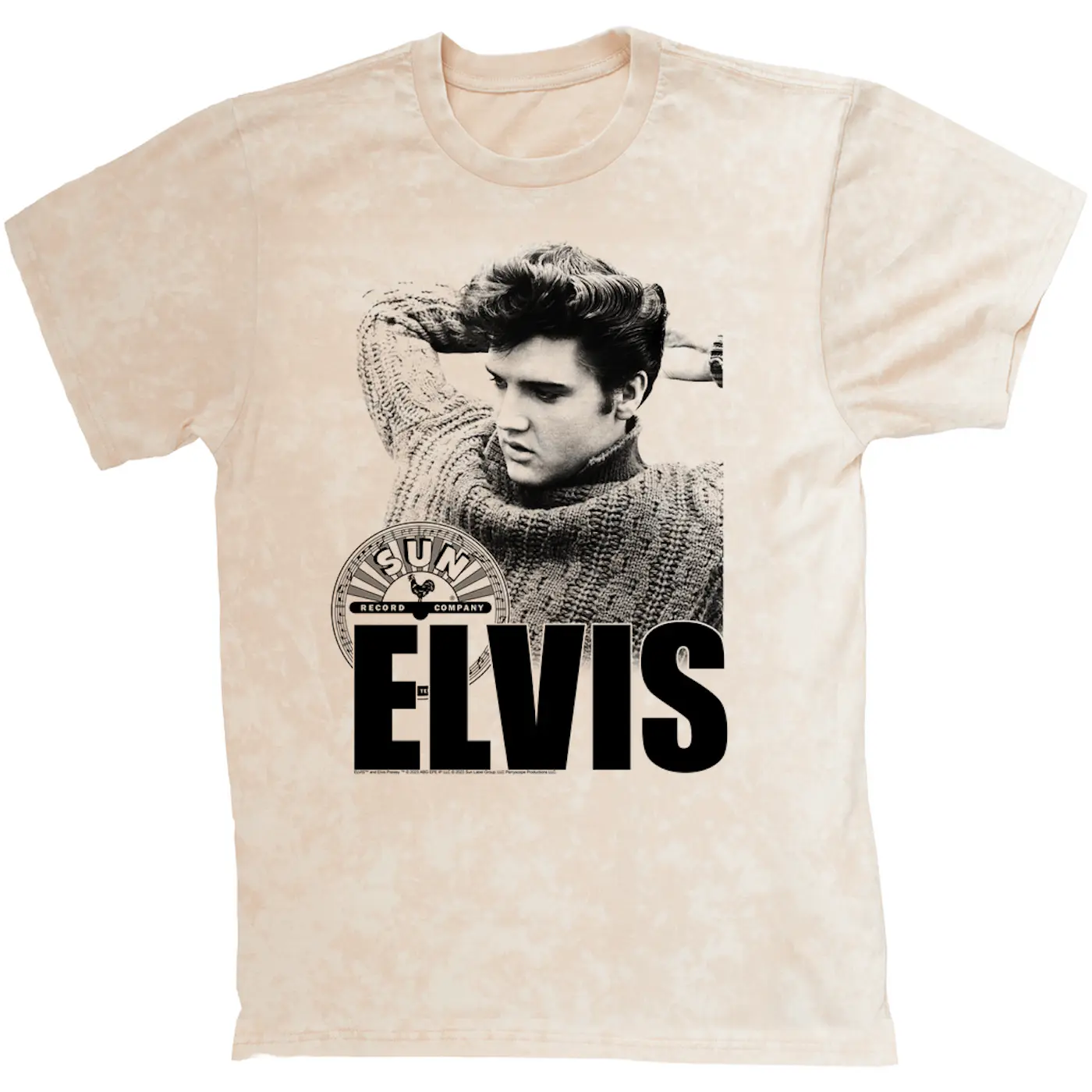 T-shirt Johnny Cash Sun Records, Personnalisable (couleur/taille), 100% Coton