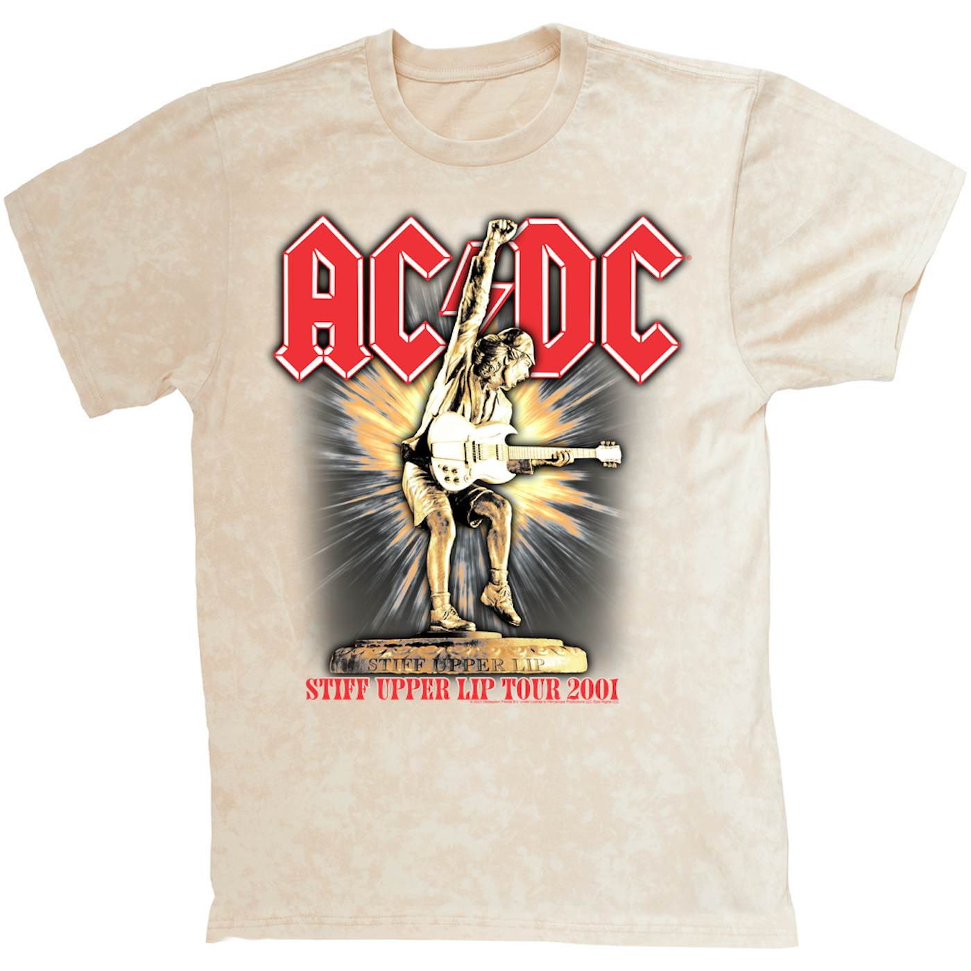 AC/DC T-shirt | Angus Guitar Rock N' Roll Starburst (Merchbar