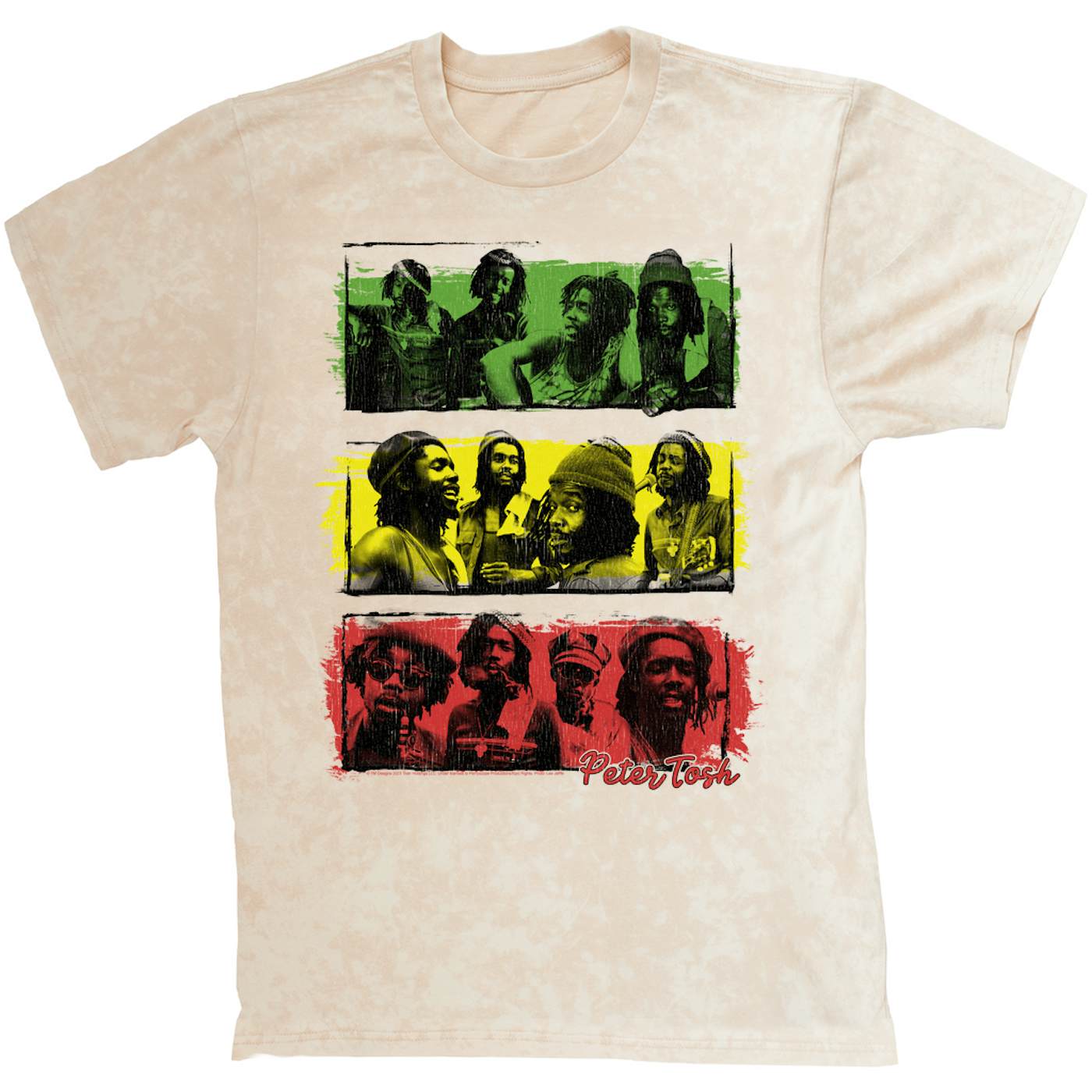 Peter Tosh T-shirt | Reggae Photo Collage (Merchbar Exclusive) Peter Tosh Mineral Wash Shirt